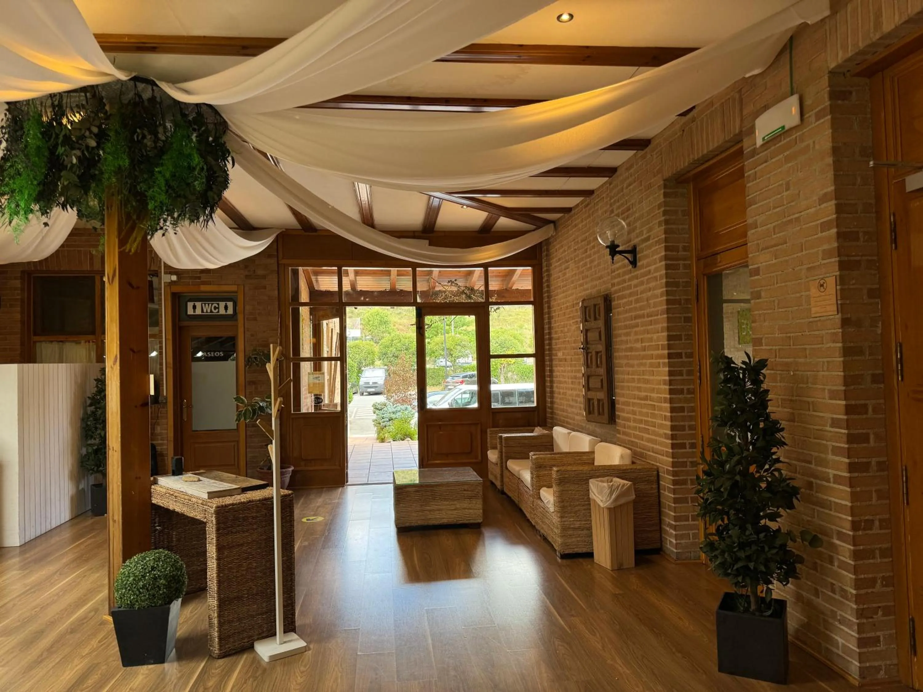 Lobby or reception in Albergue Jakue