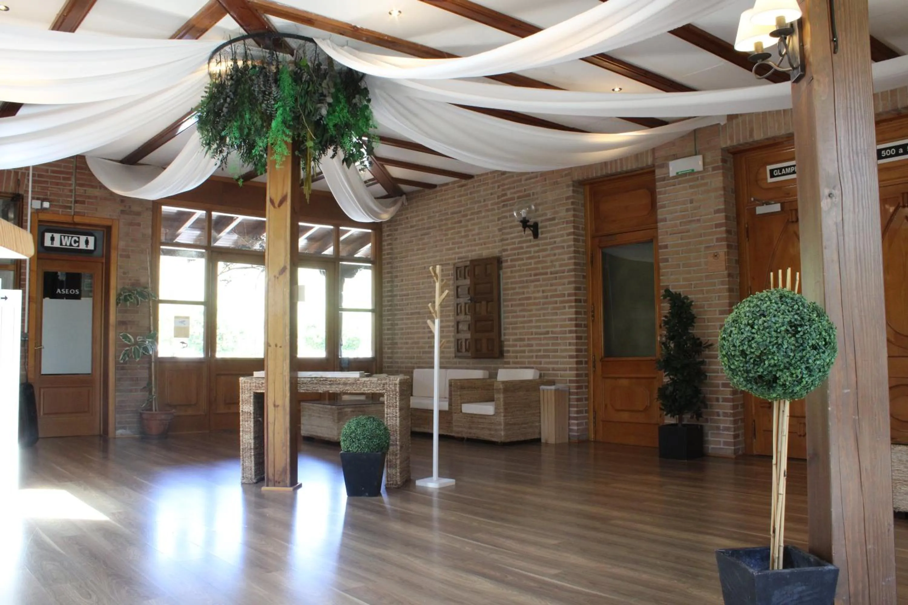 Lobby or reception in Albergue Jakue