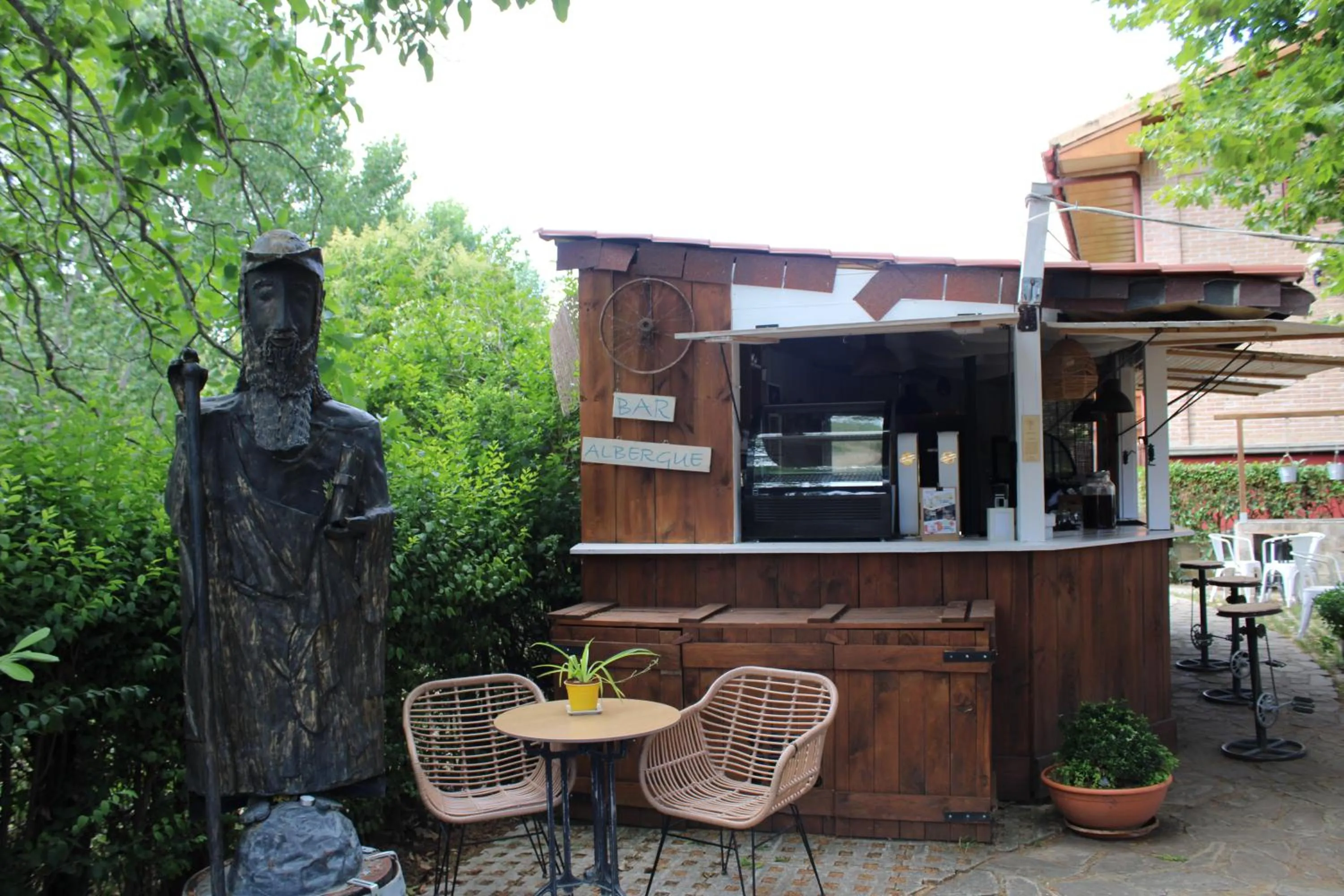 Lobby or reception in Albergue Jakue