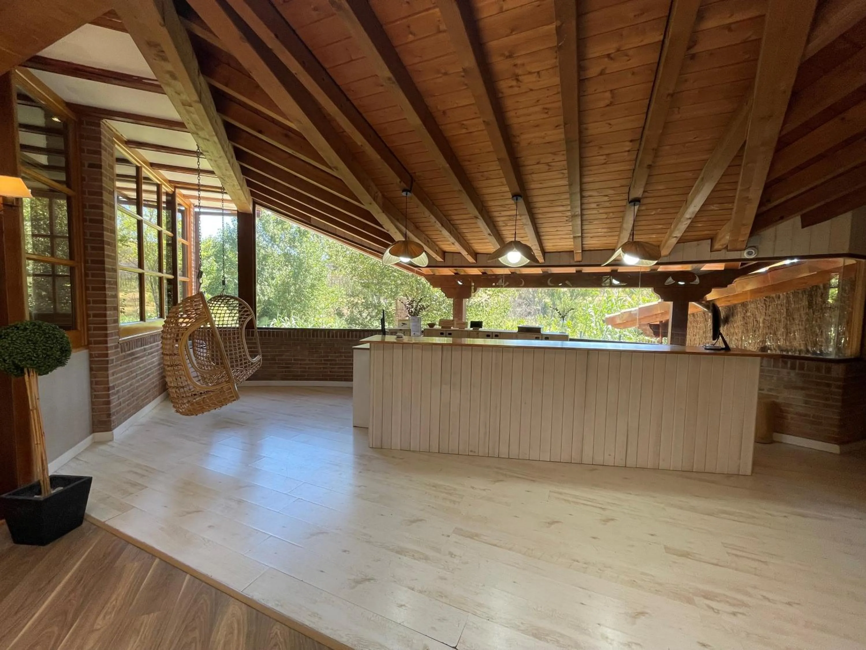 Lobby or reception in Albergue Jakue