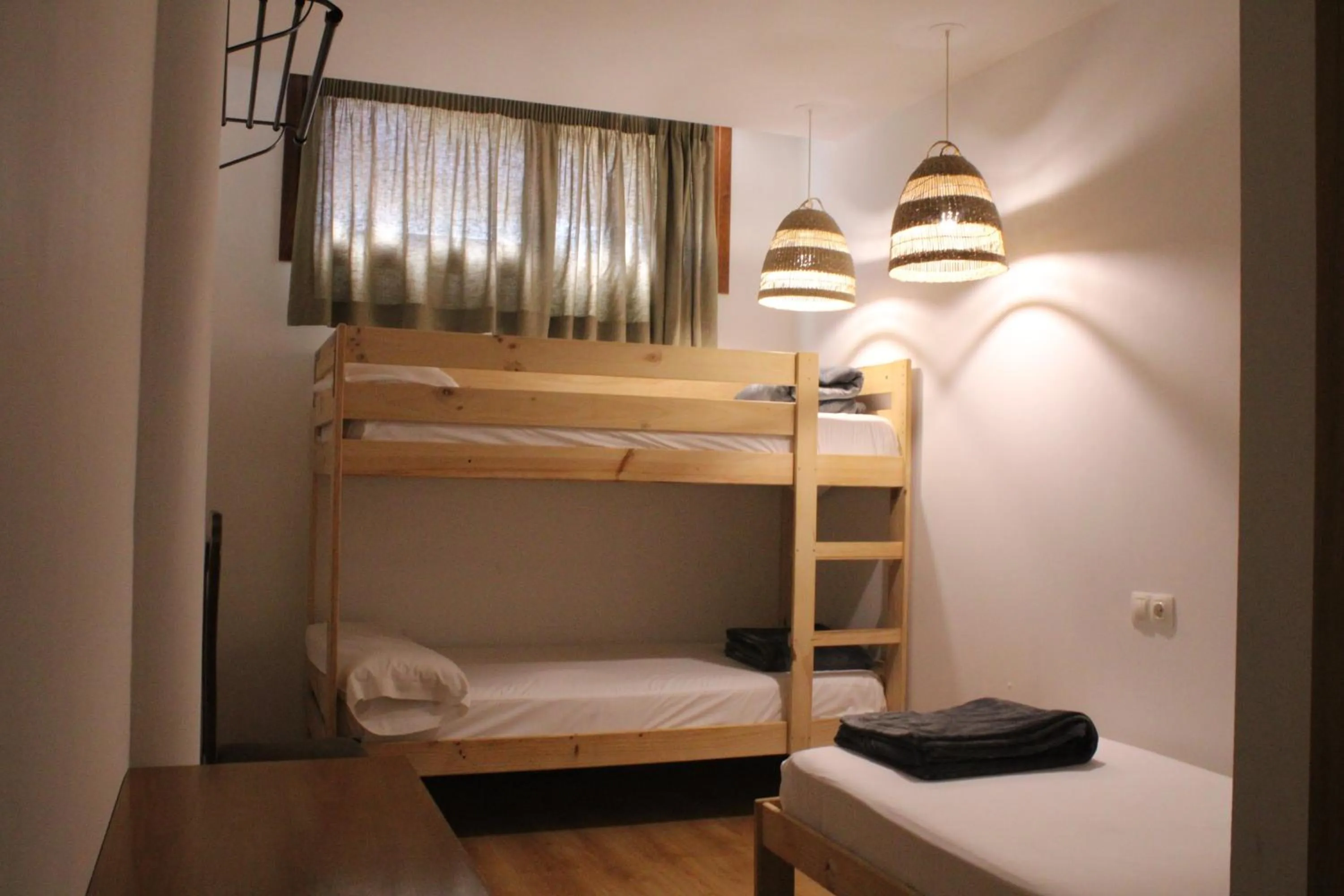 View (from property/room), Bed in Albergue Jakue