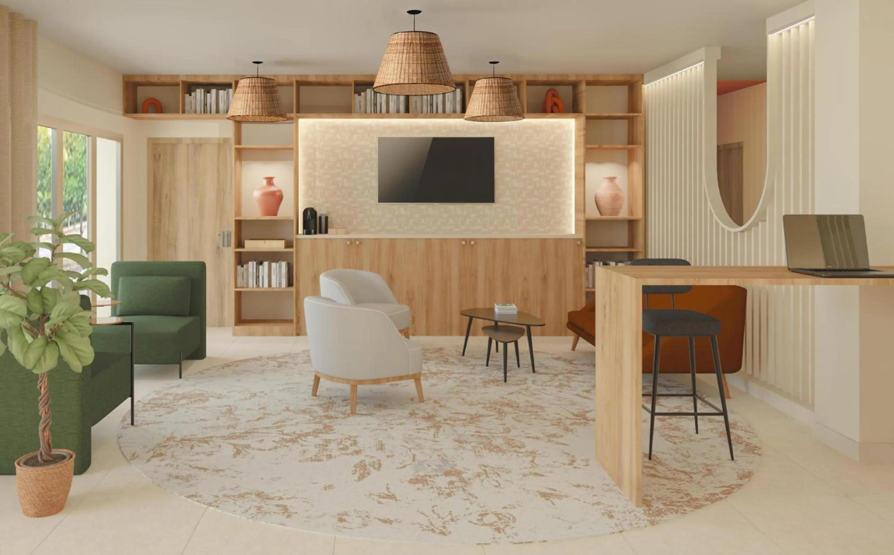 Lobby or reception in Best Western Terra Alta Perpignan Airport