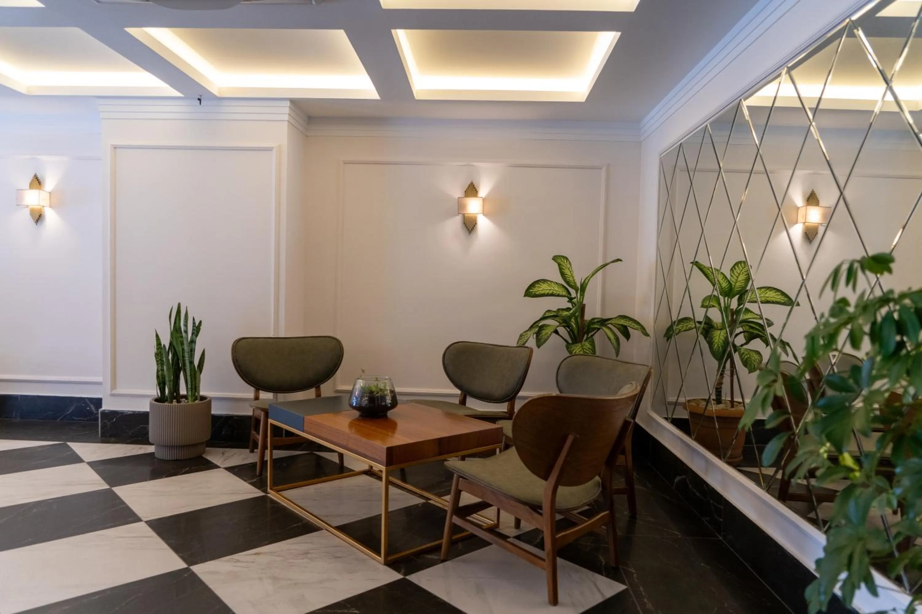 Seating area in Brow City Kaş