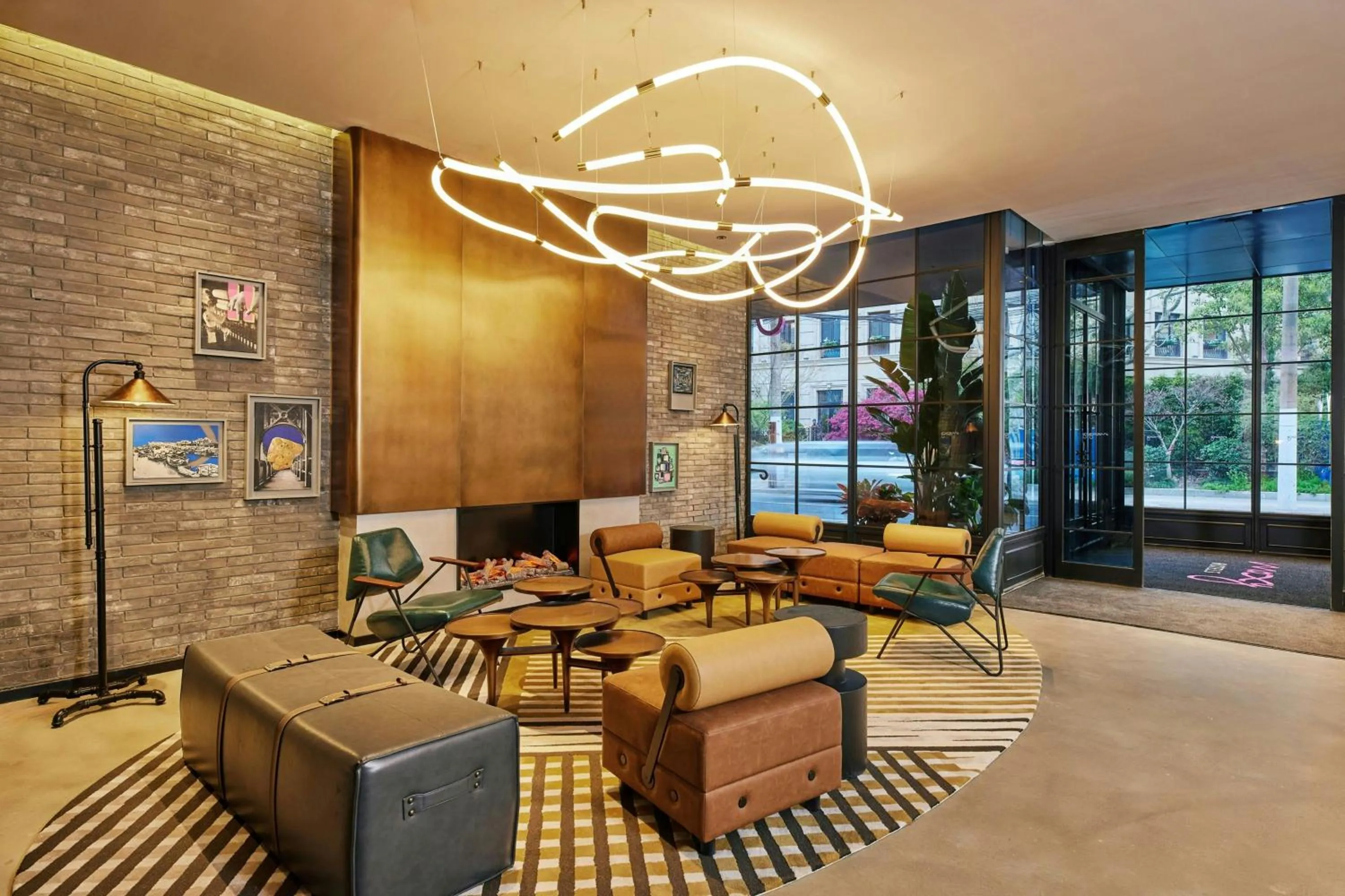 Lobby or reception in Moxy Shanghai Putuo