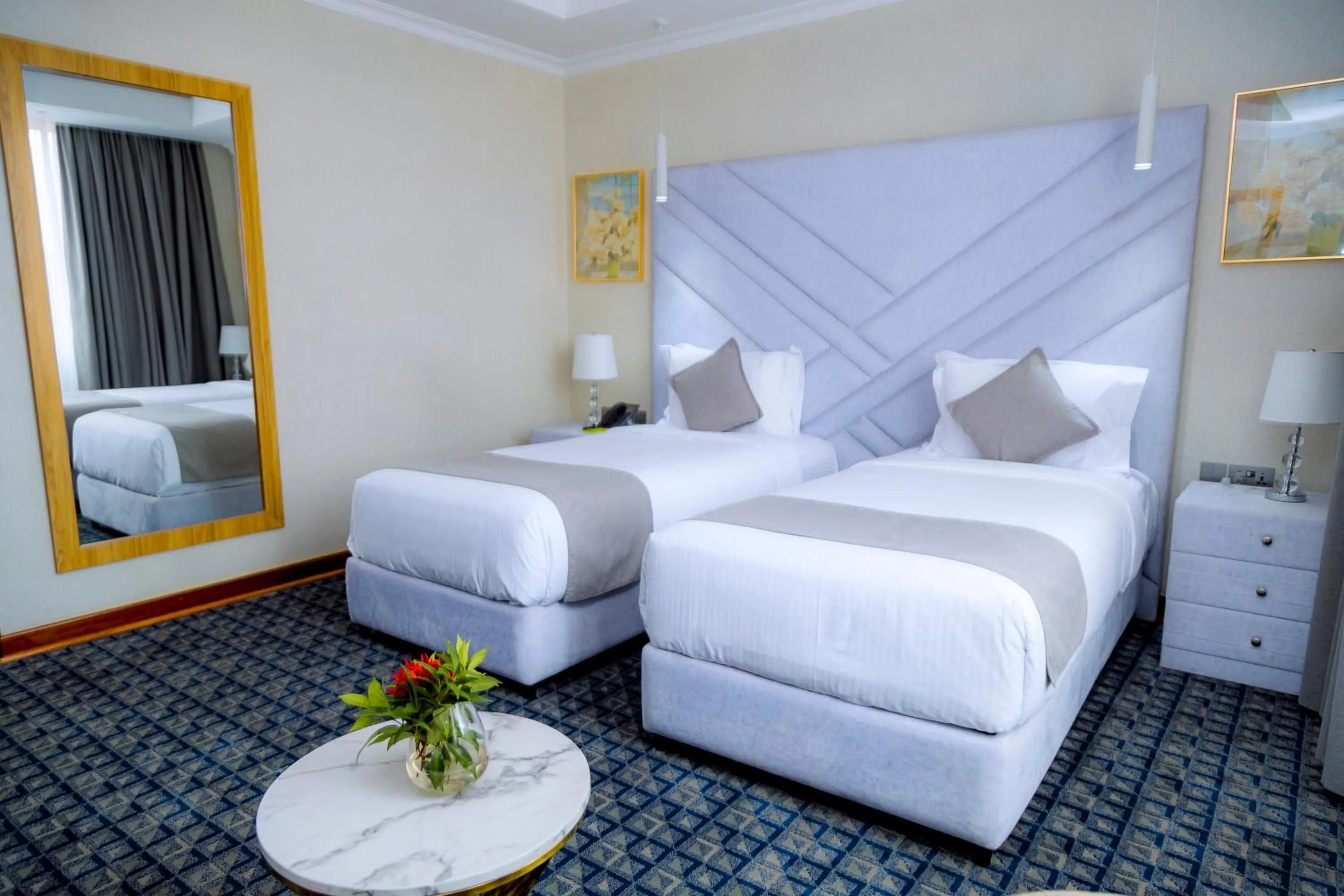 Bed in Kigali Paramount Hotel