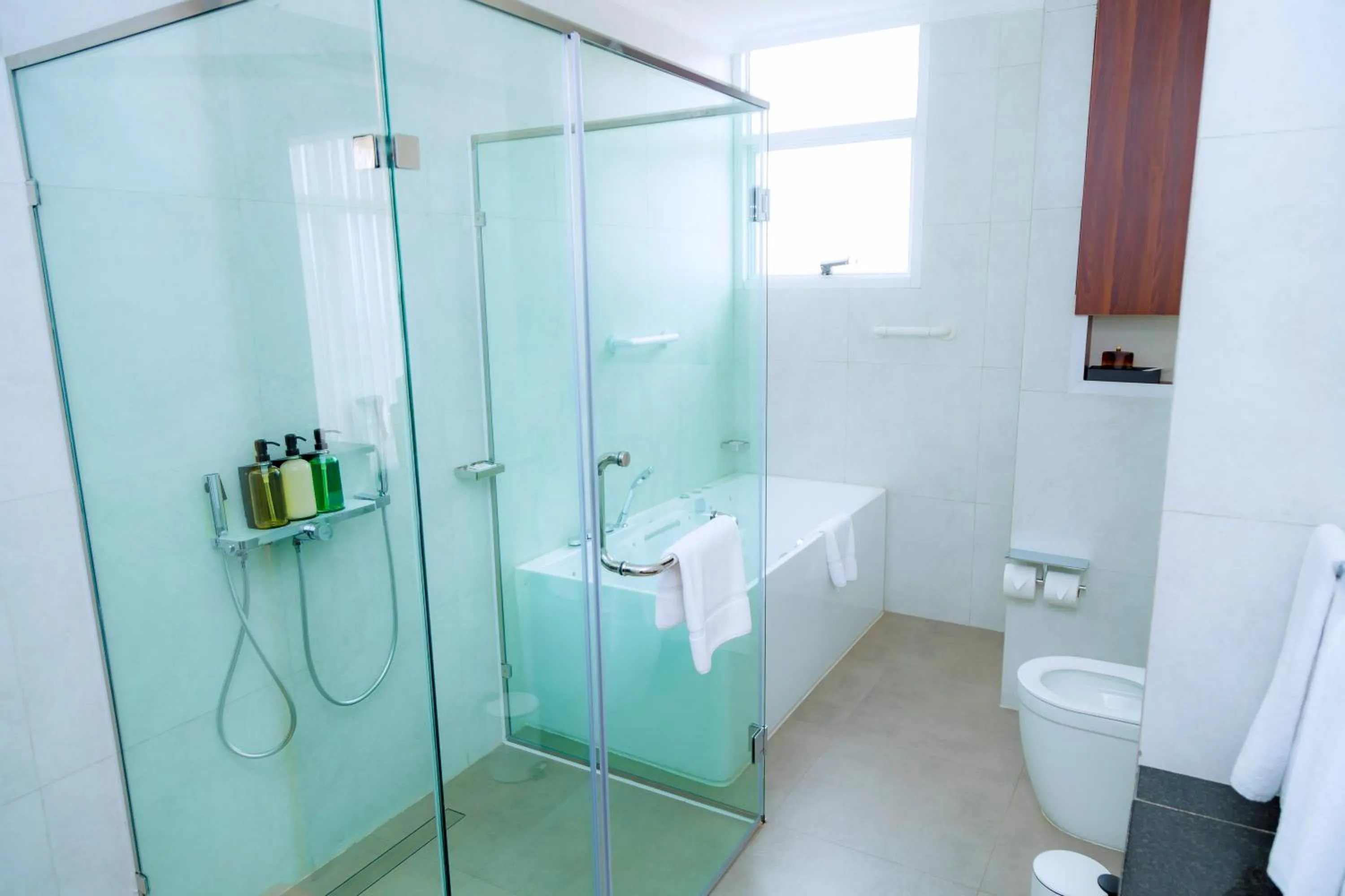 Shower in Kigali Paramount Hotel