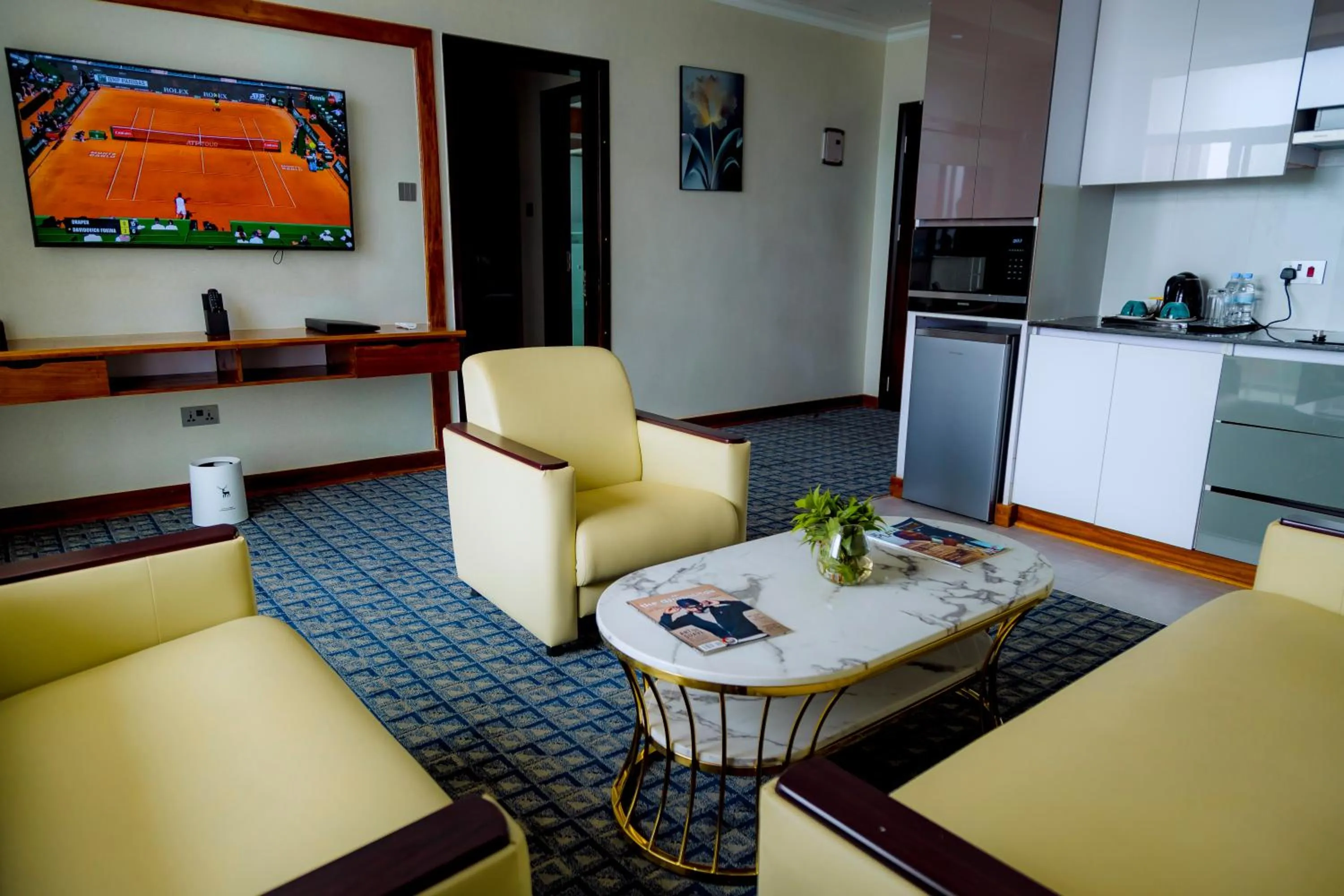Kitchen or kitchenette in Kigali Paramount Hotel