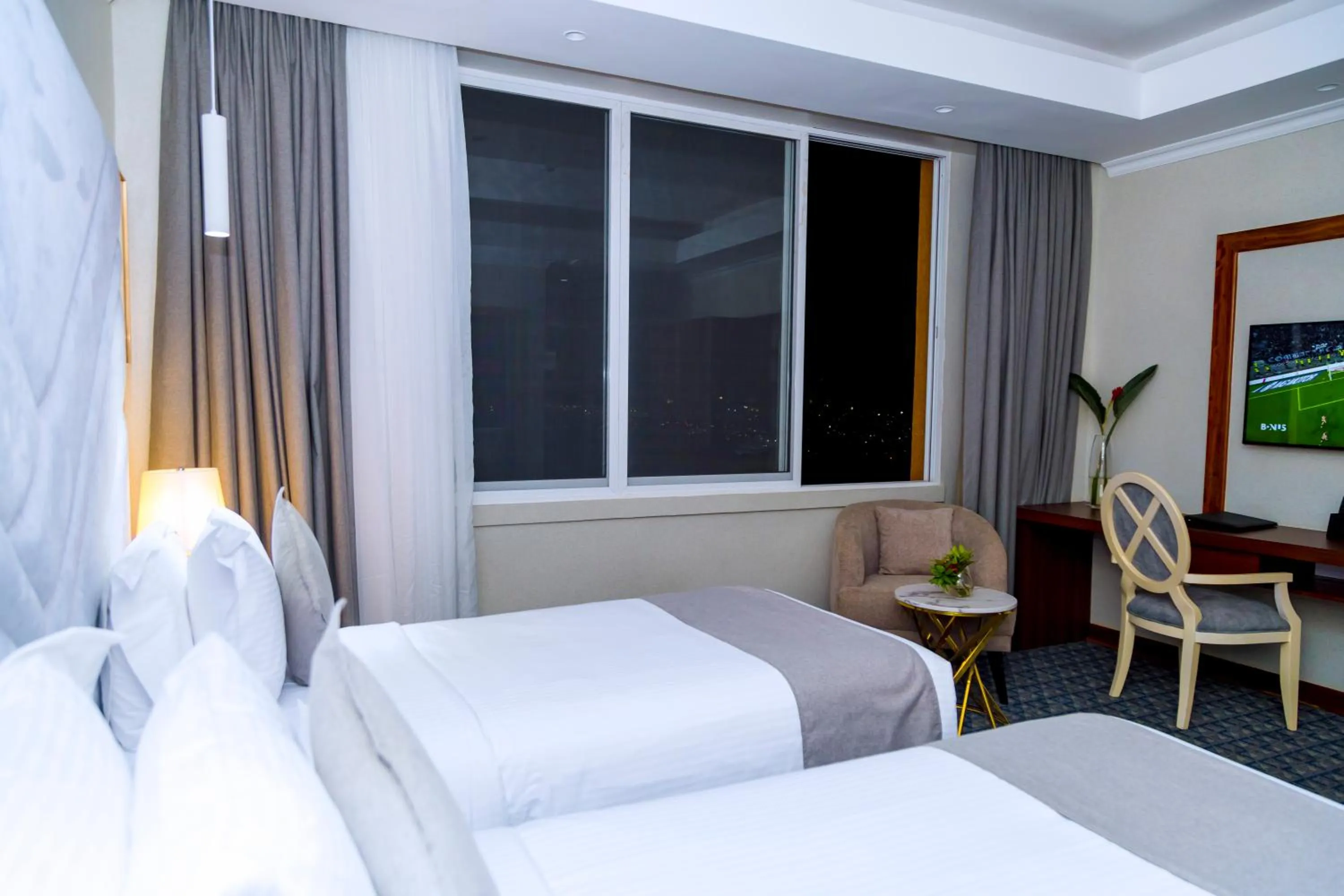 Bed in Kigali Paramount Hotel