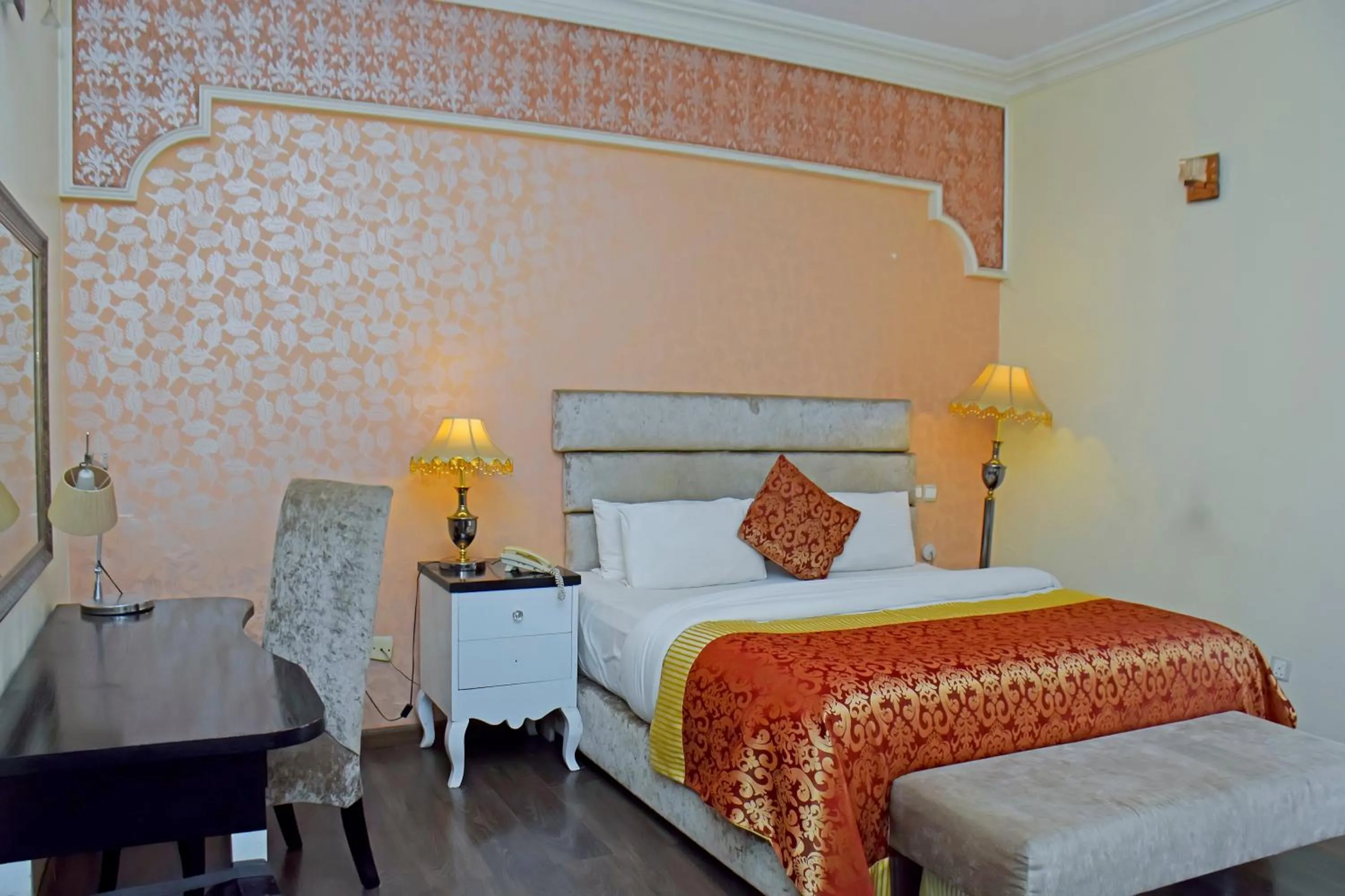 Bed in Sandralia Hotel Limited, Abuja