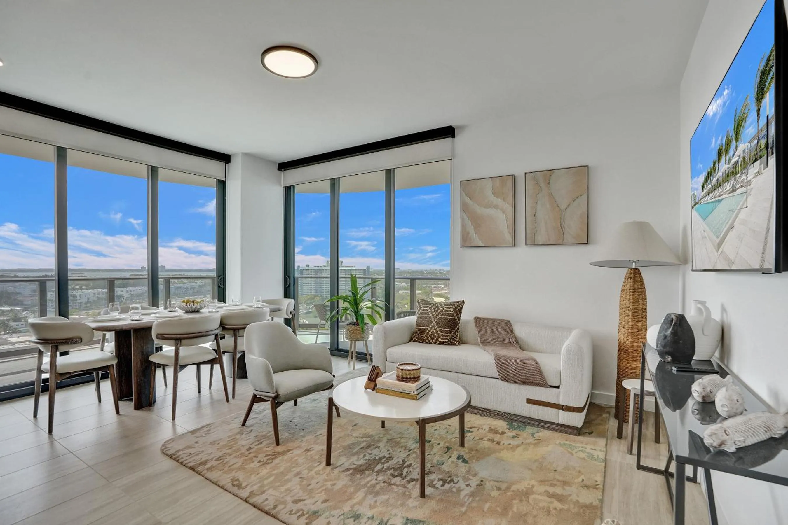 Seating area in 72 Park by Nomada Residences