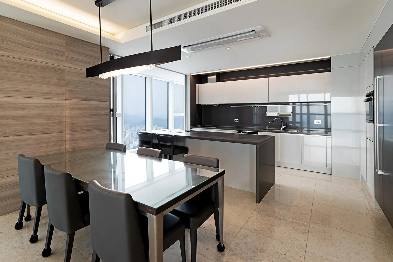 Kitchen or kitchenette in LCT Residence The Vine Haeundae