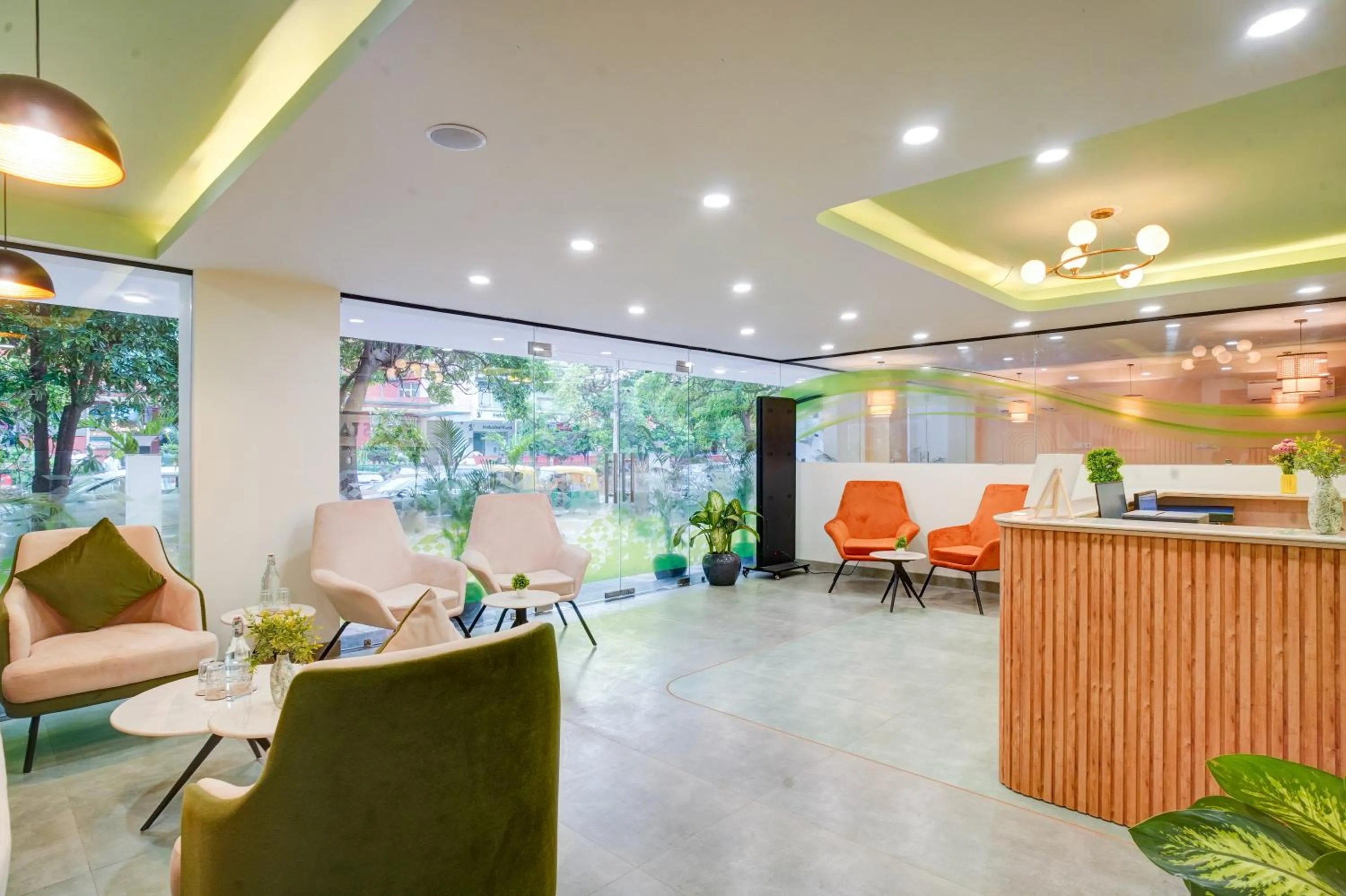 Lobby or reception in Saltstayz Premier - Arjun Marg