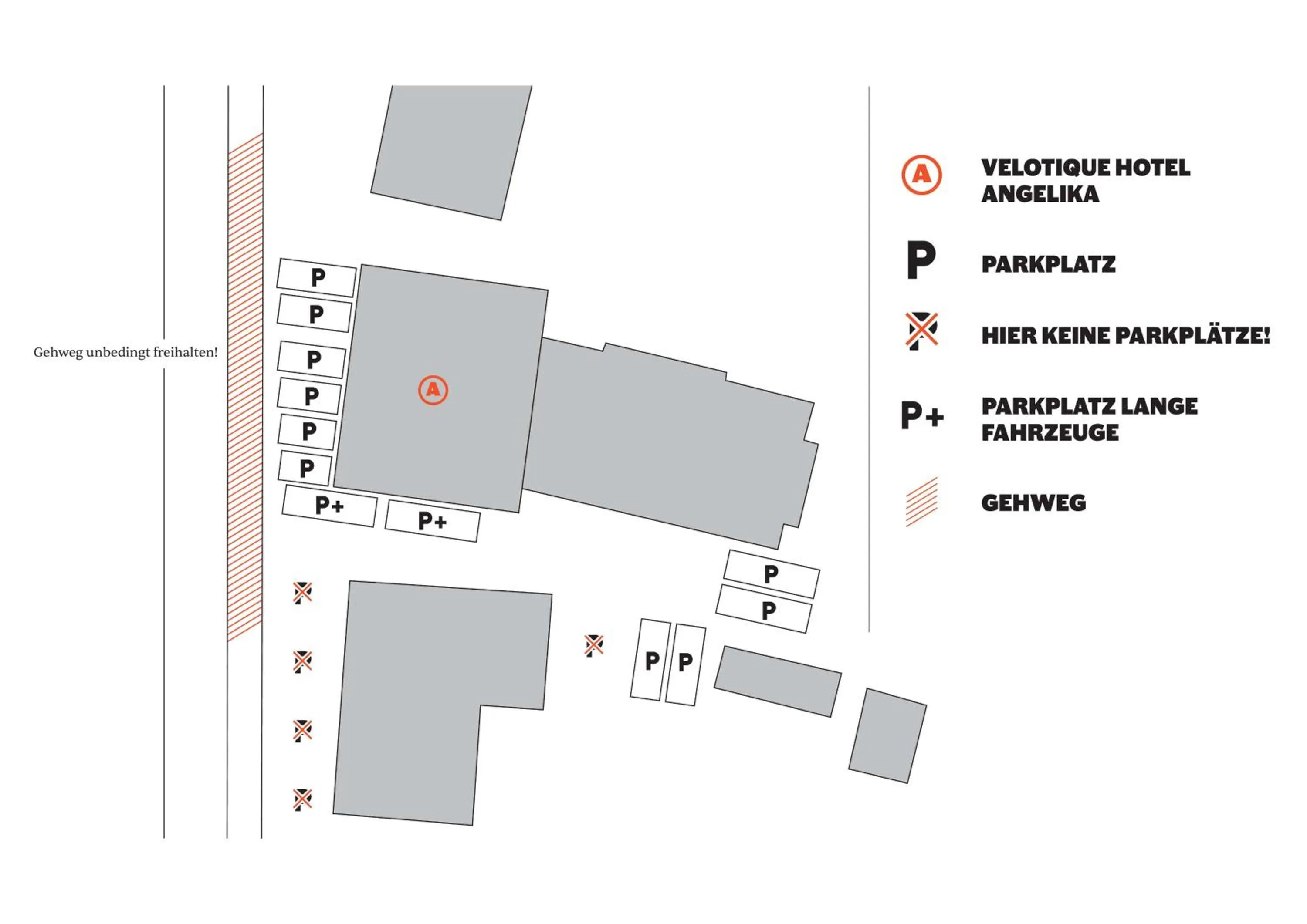 Parking in Velotique Hotel Angelika - Self-Check-in