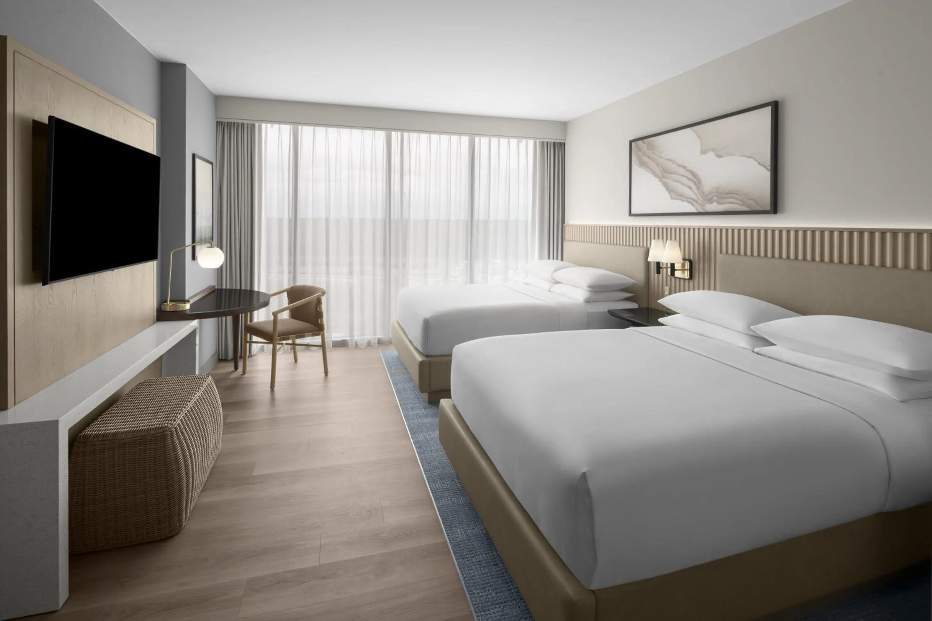 Bedroom, Bed in Hilton Jacksonville At Mayo Clinic