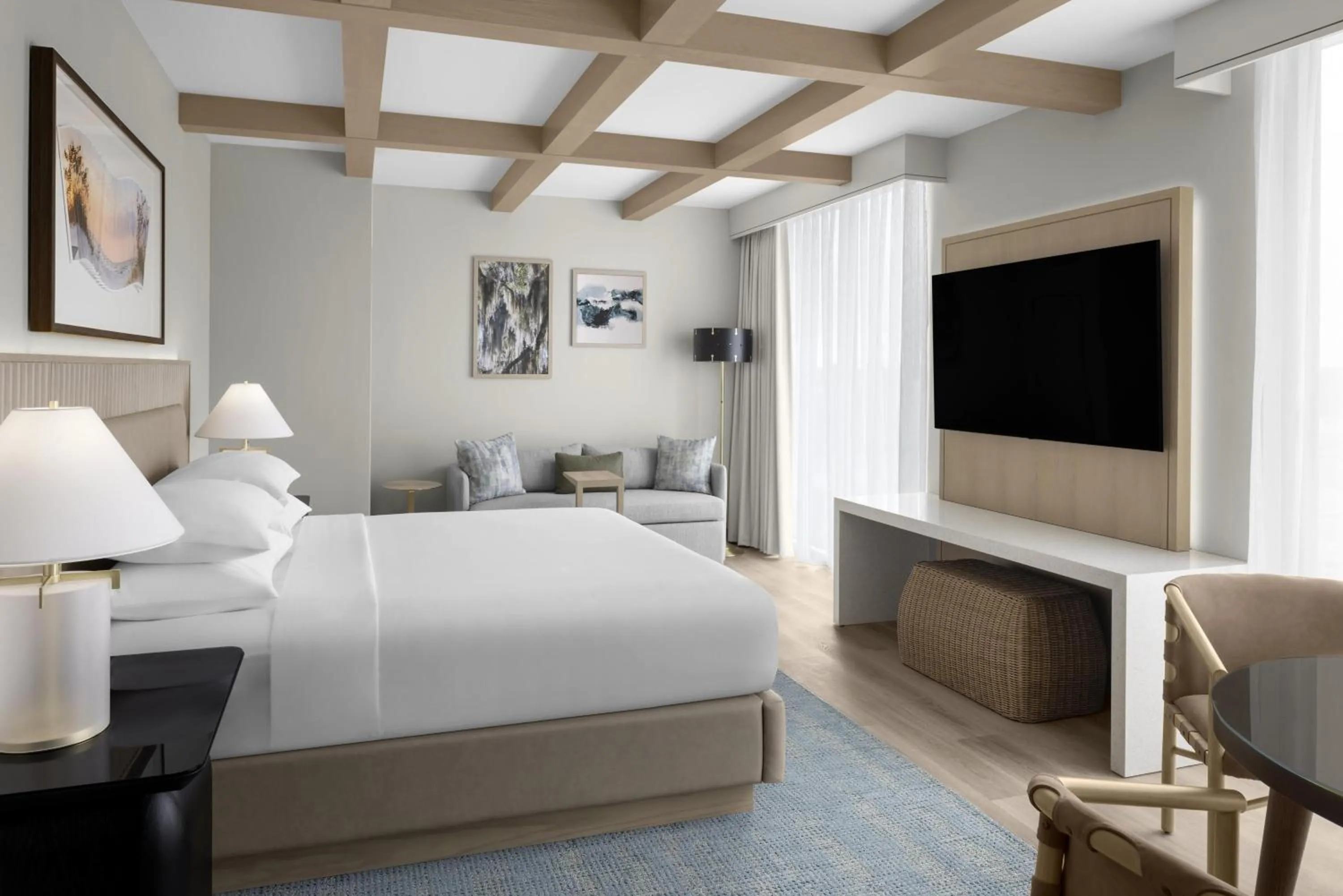 Bed in Hilton Jacksonville At Mayo Clinic