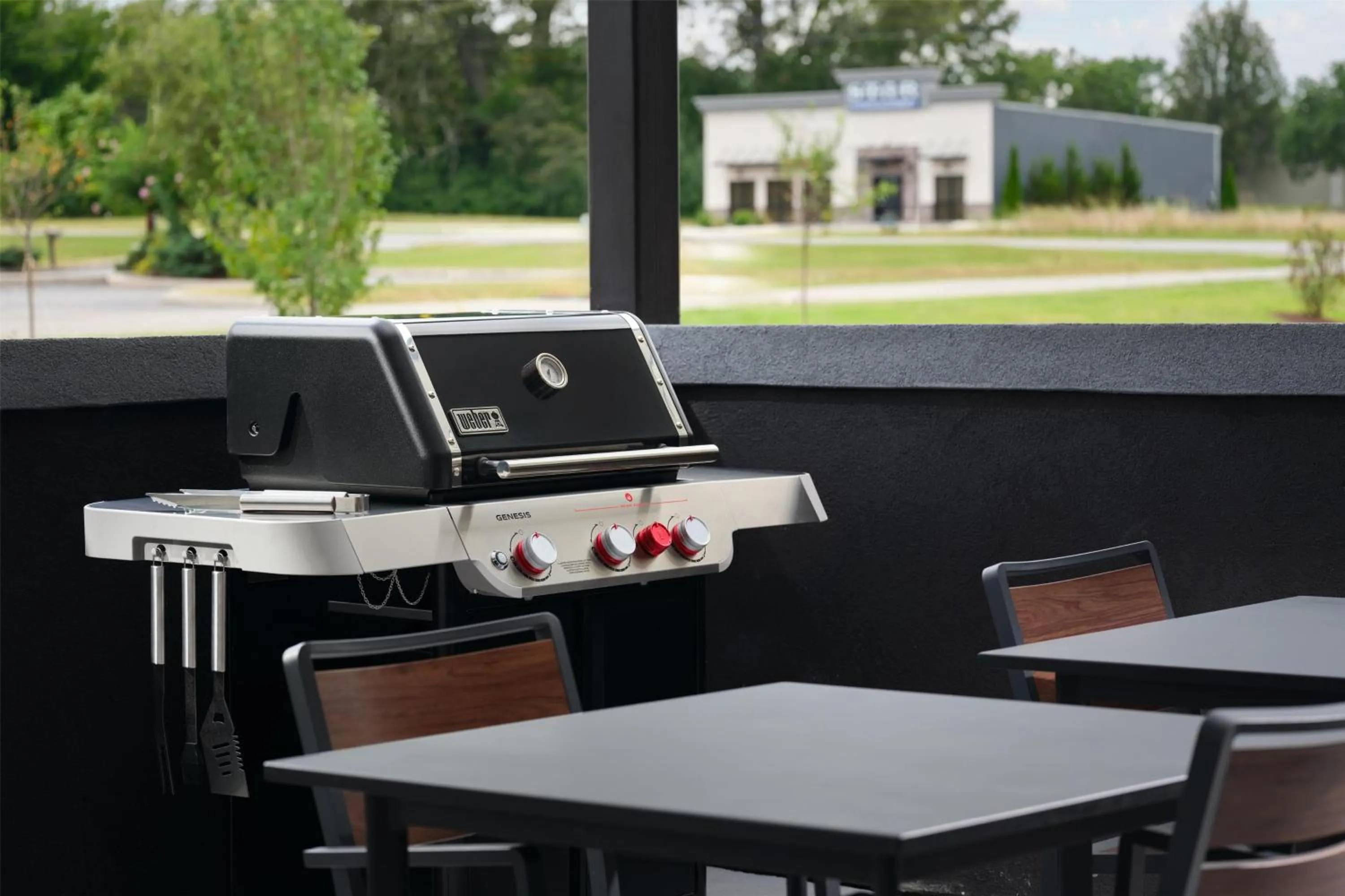 Patio in LivSmart Studios By Hilton Tullahoma