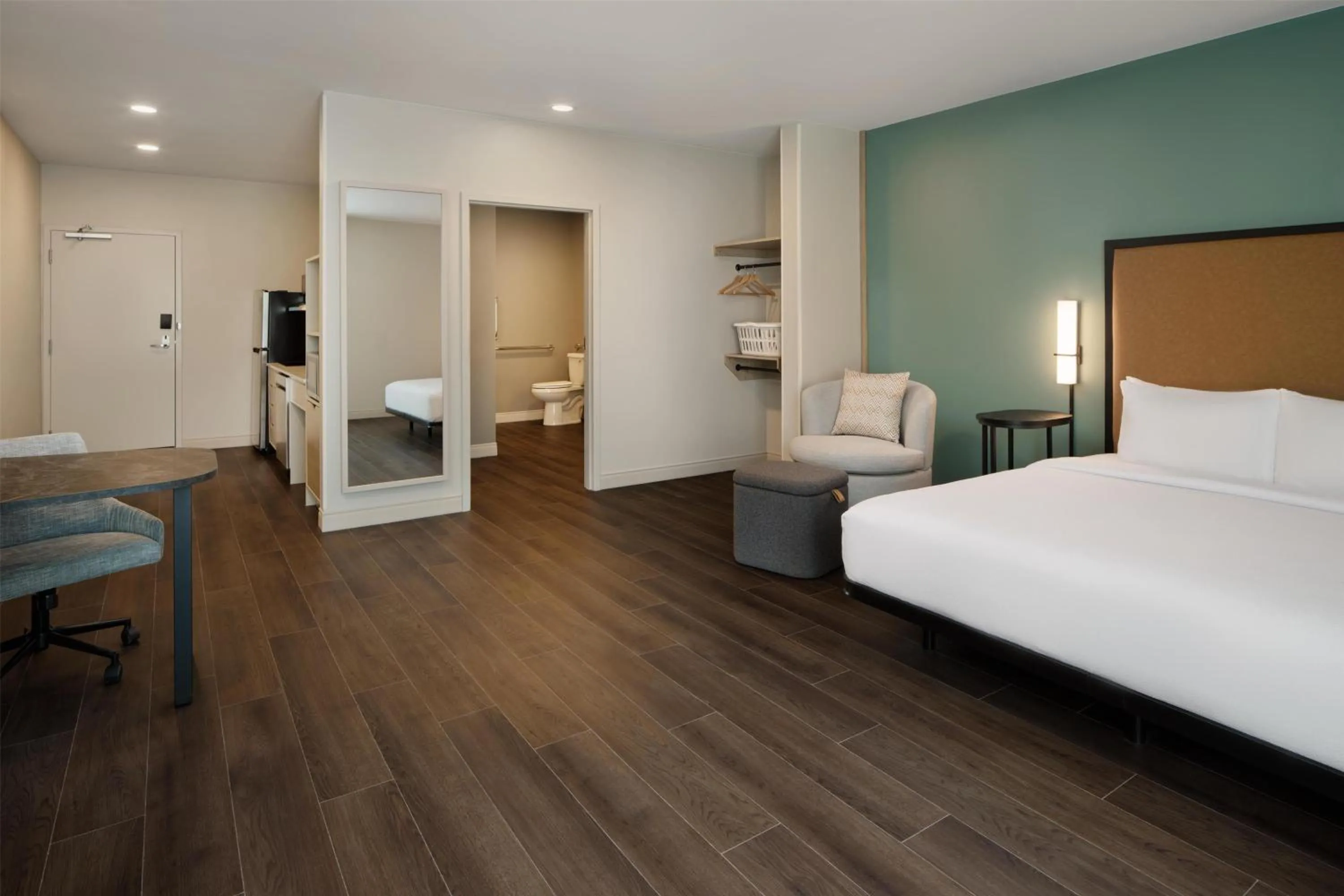 Bed in LivSmart Studios By Hilton Tullahoma