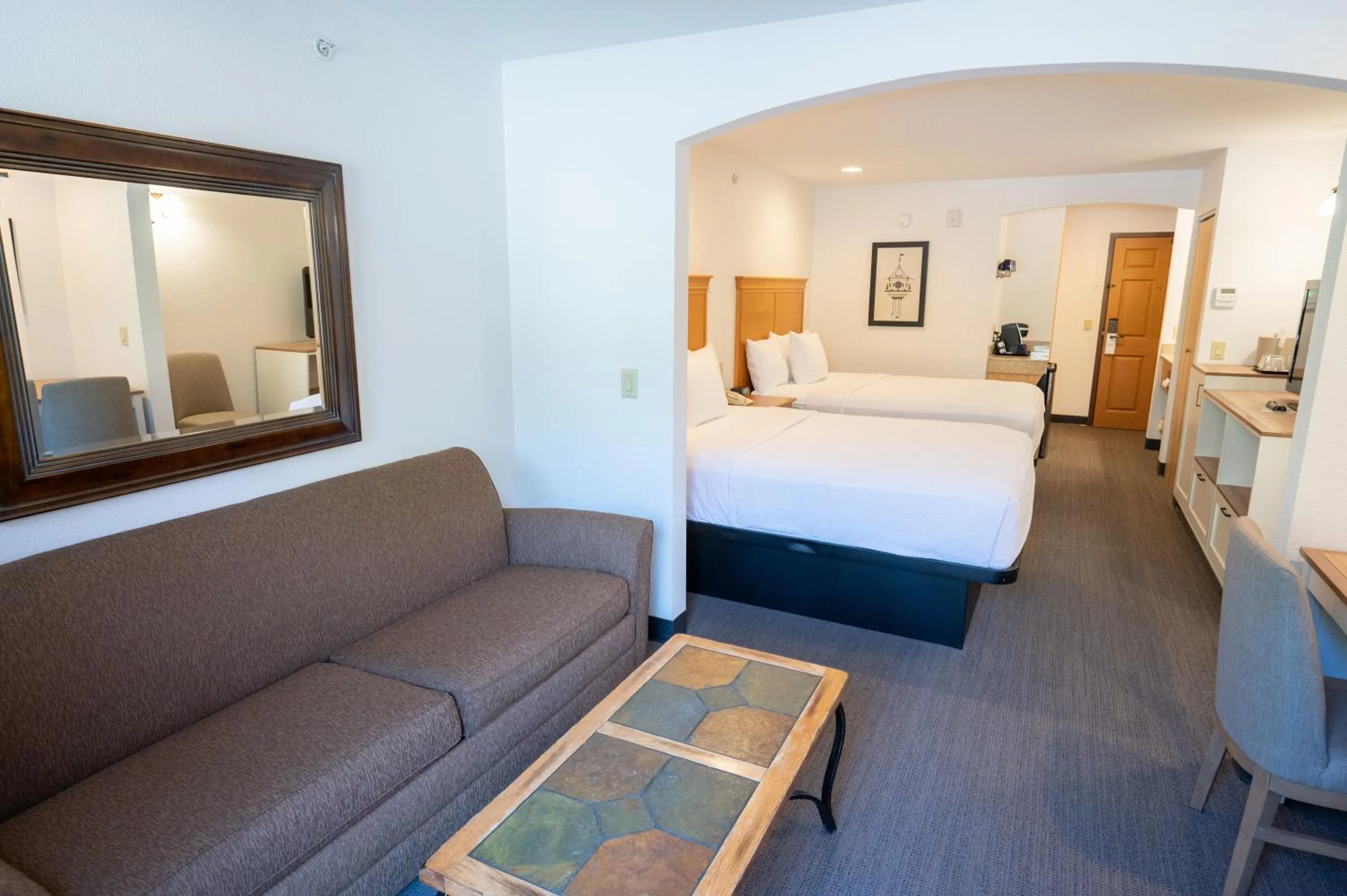 Bed in Icicle Village Resort