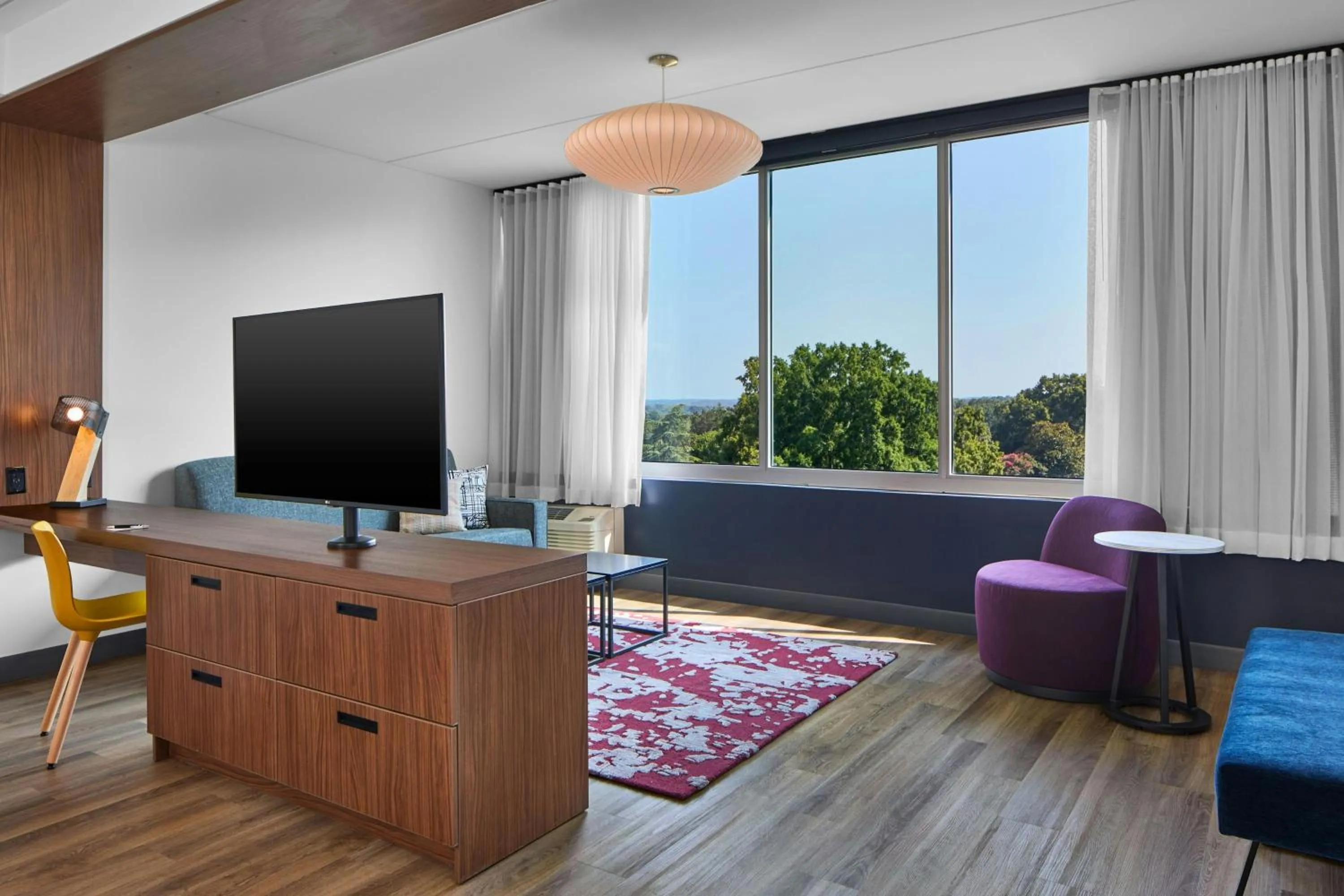 Living room in Aloft Raleigh