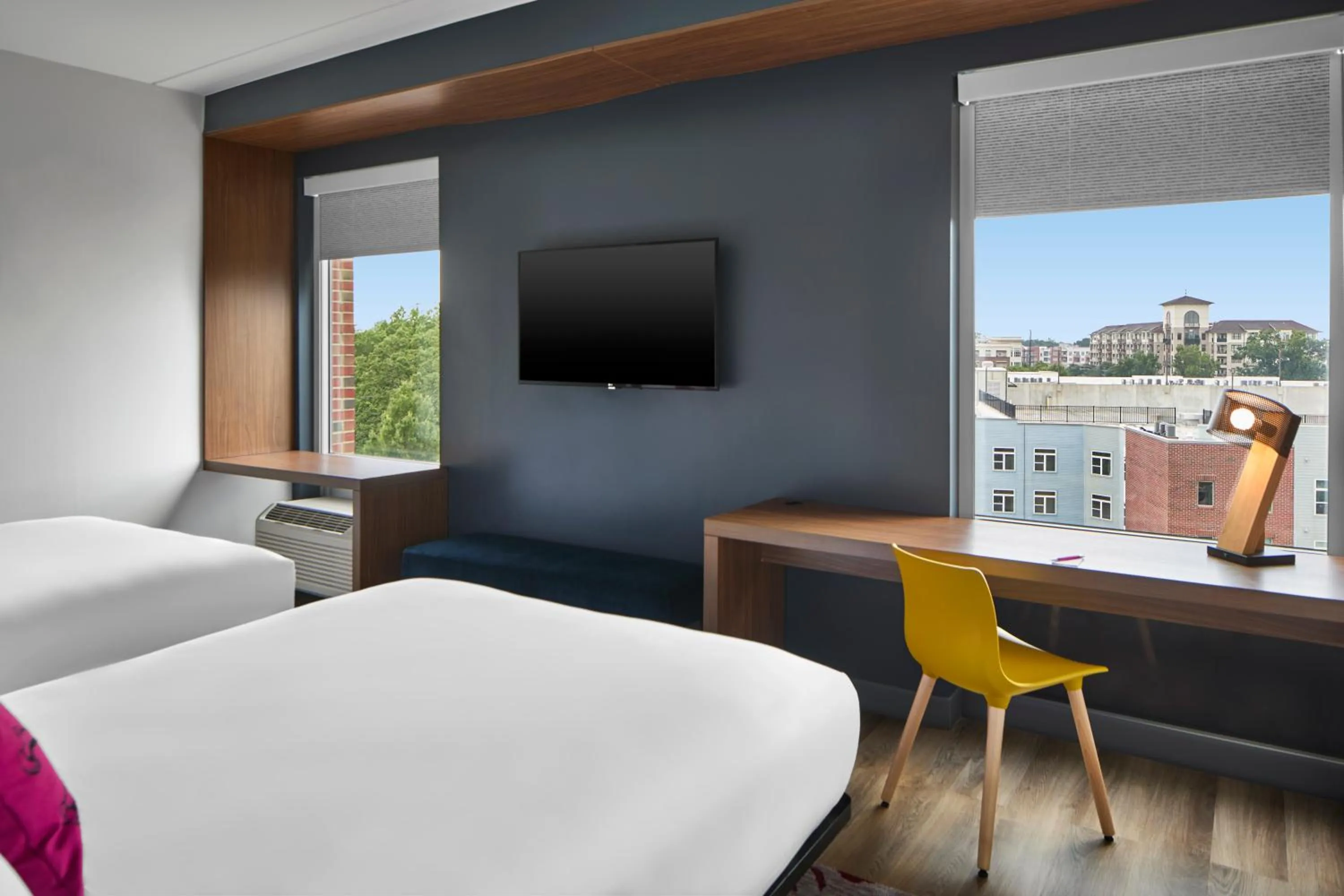 Bed in Aloft Raleigh