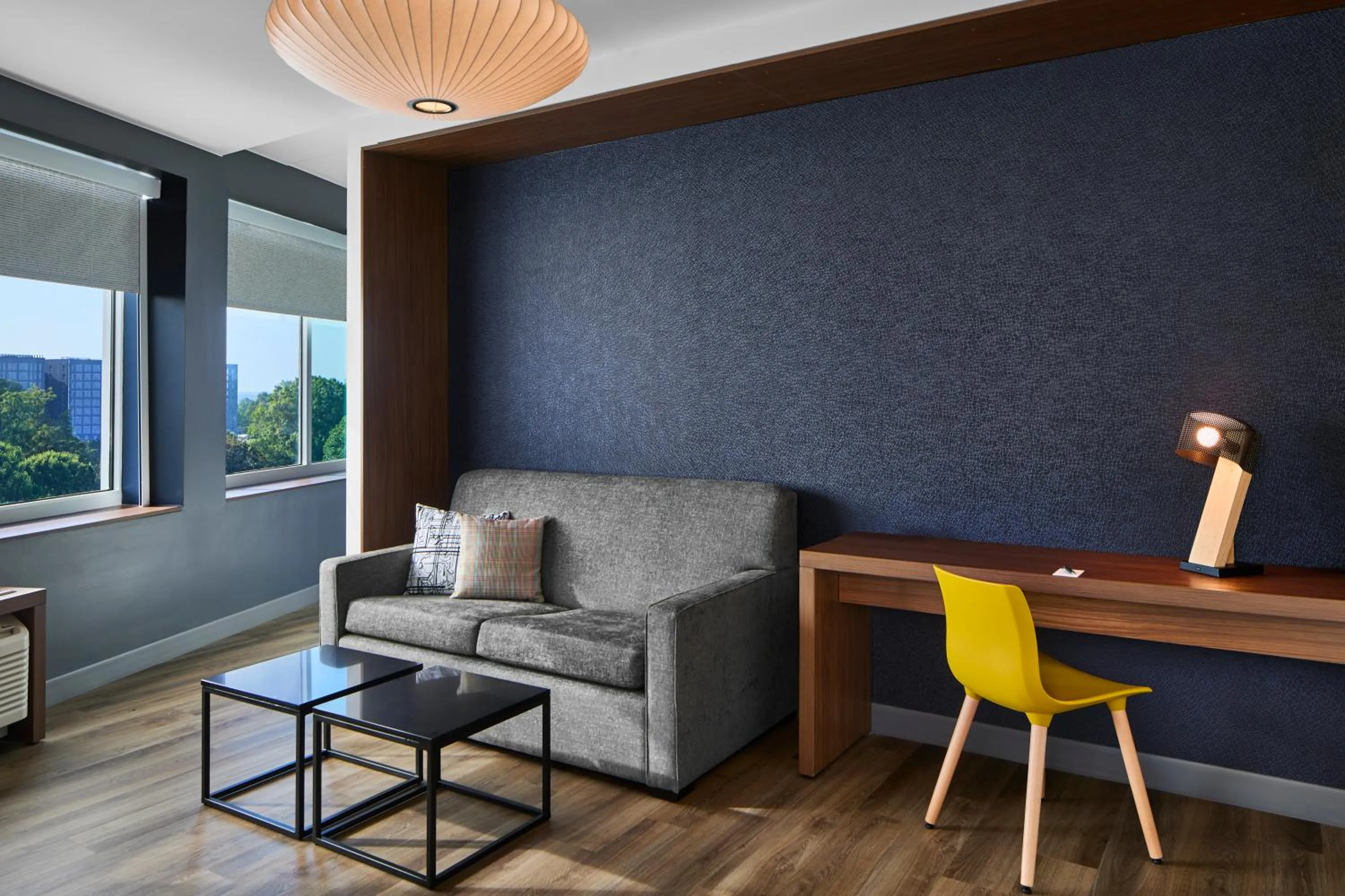 Living room in Aloft Raleigh