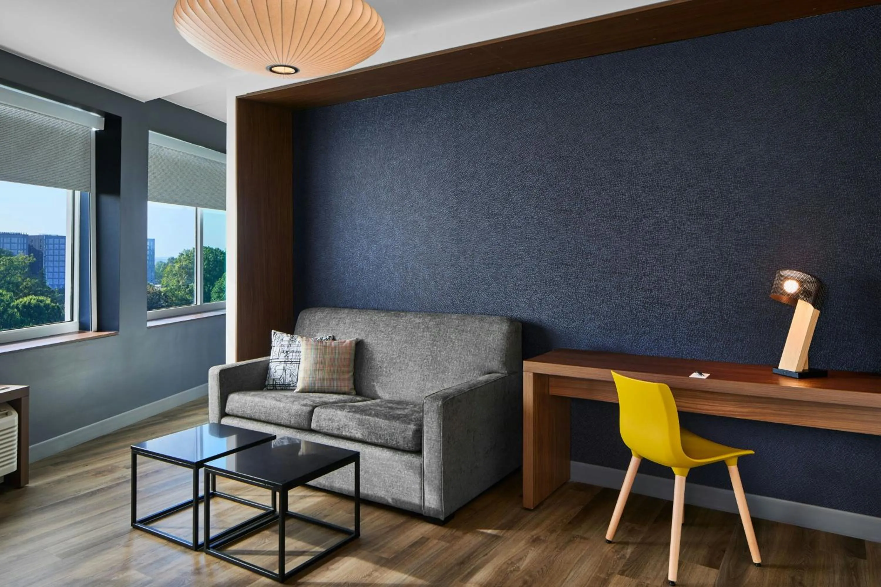 Living room in Aloft Raleigh