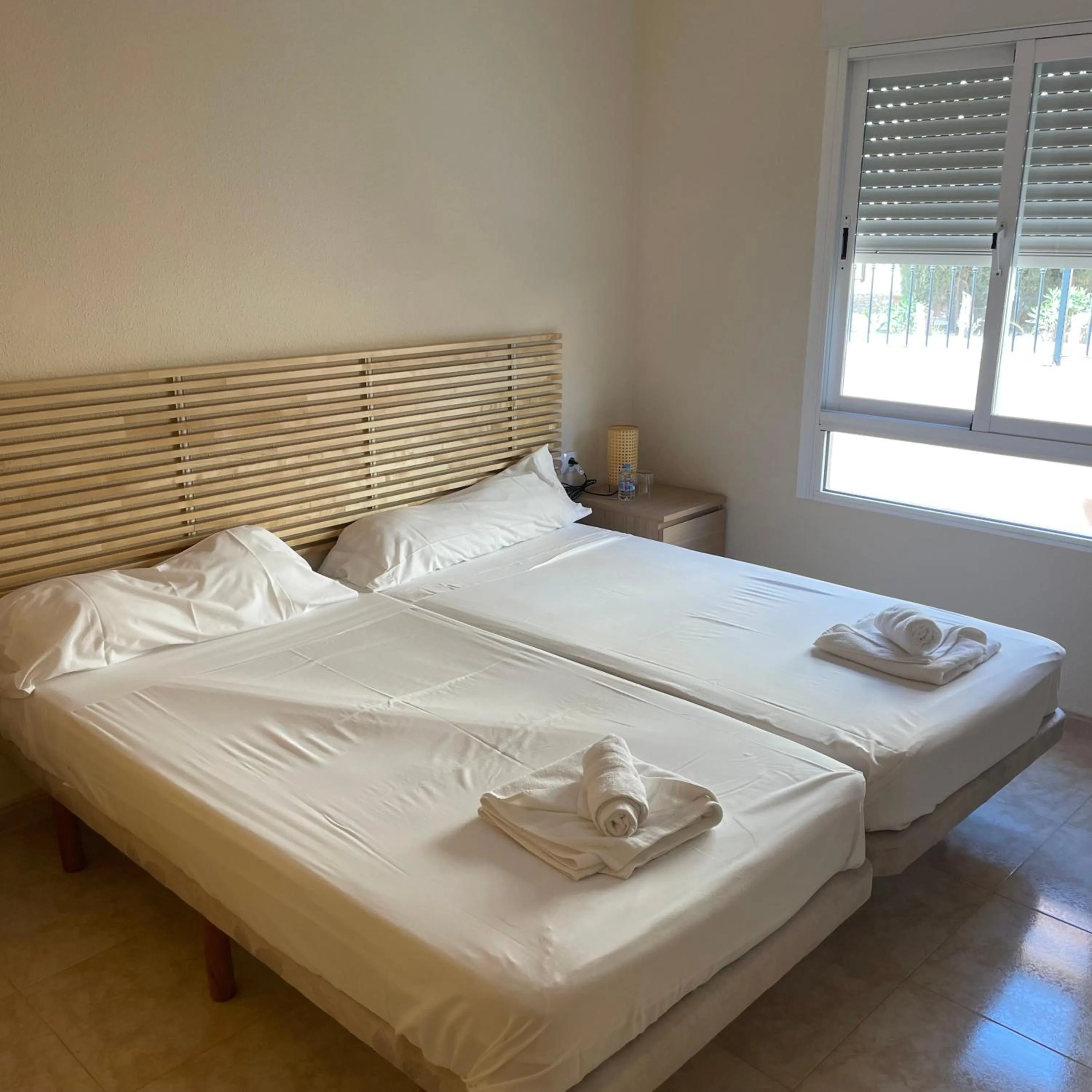 Bed in Hotel Algorfa