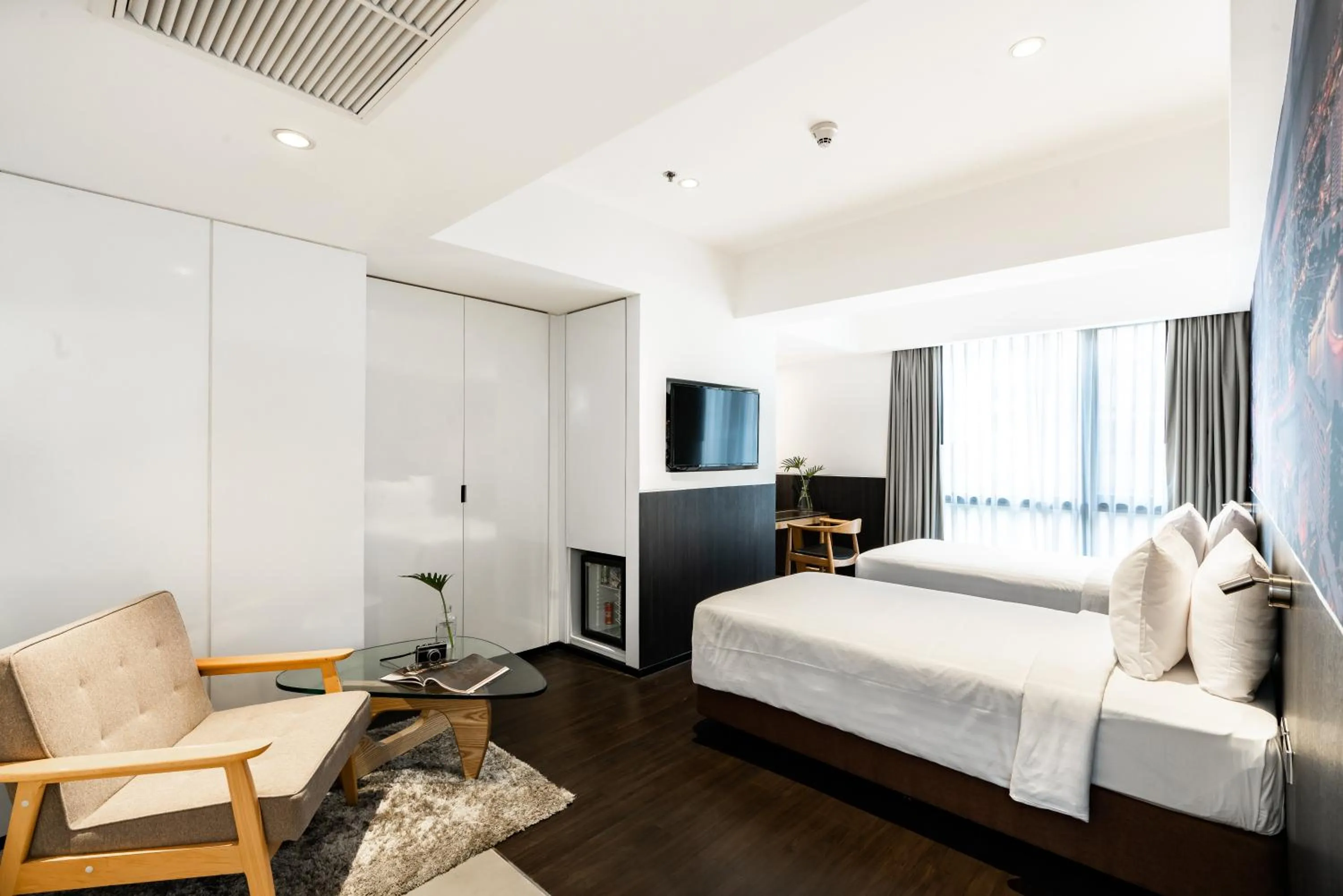 Living room, Bed in Galleria 12 Sukhumvit Bangkok by Compass Hospitality