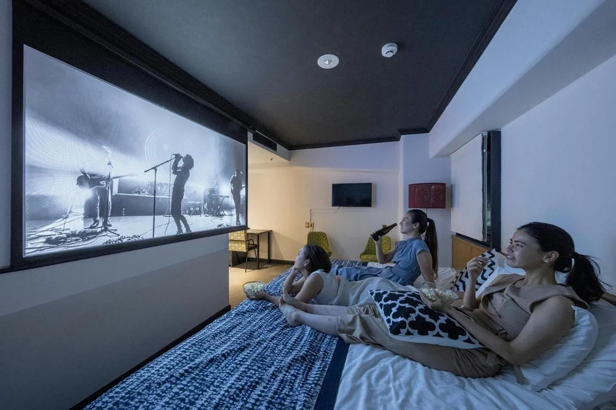 Bed in Estinate Hotel Naha