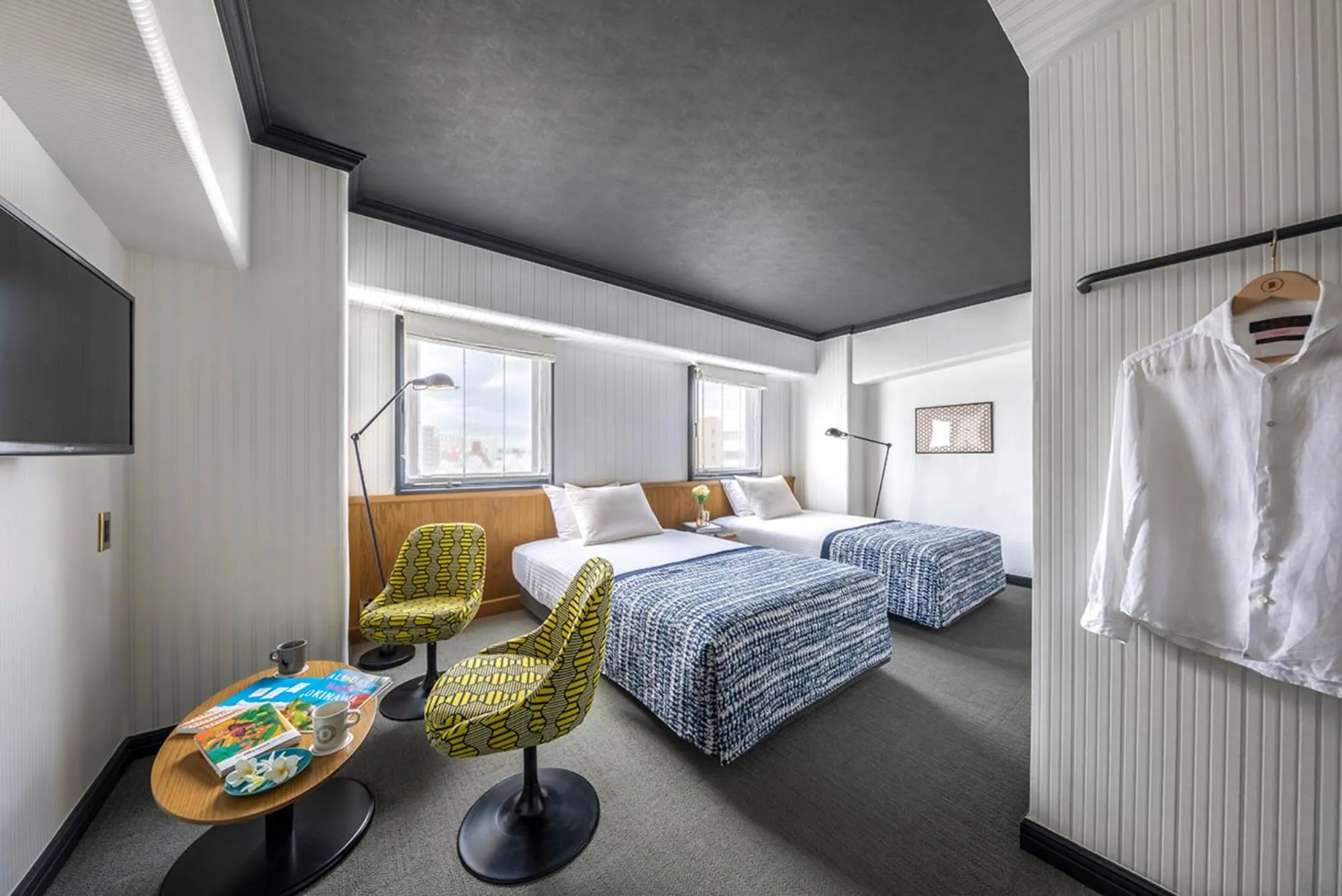 Bed in Estinate Hotel Naha