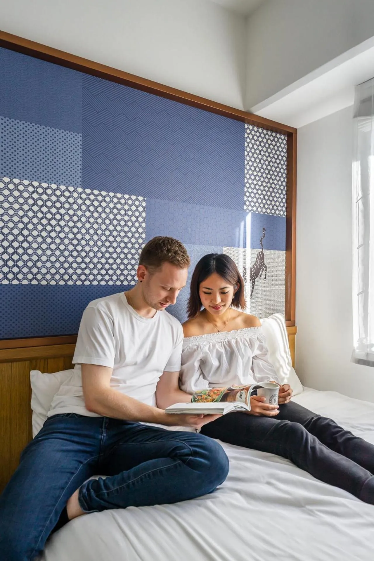 Bed in Estinate Hotel Naha