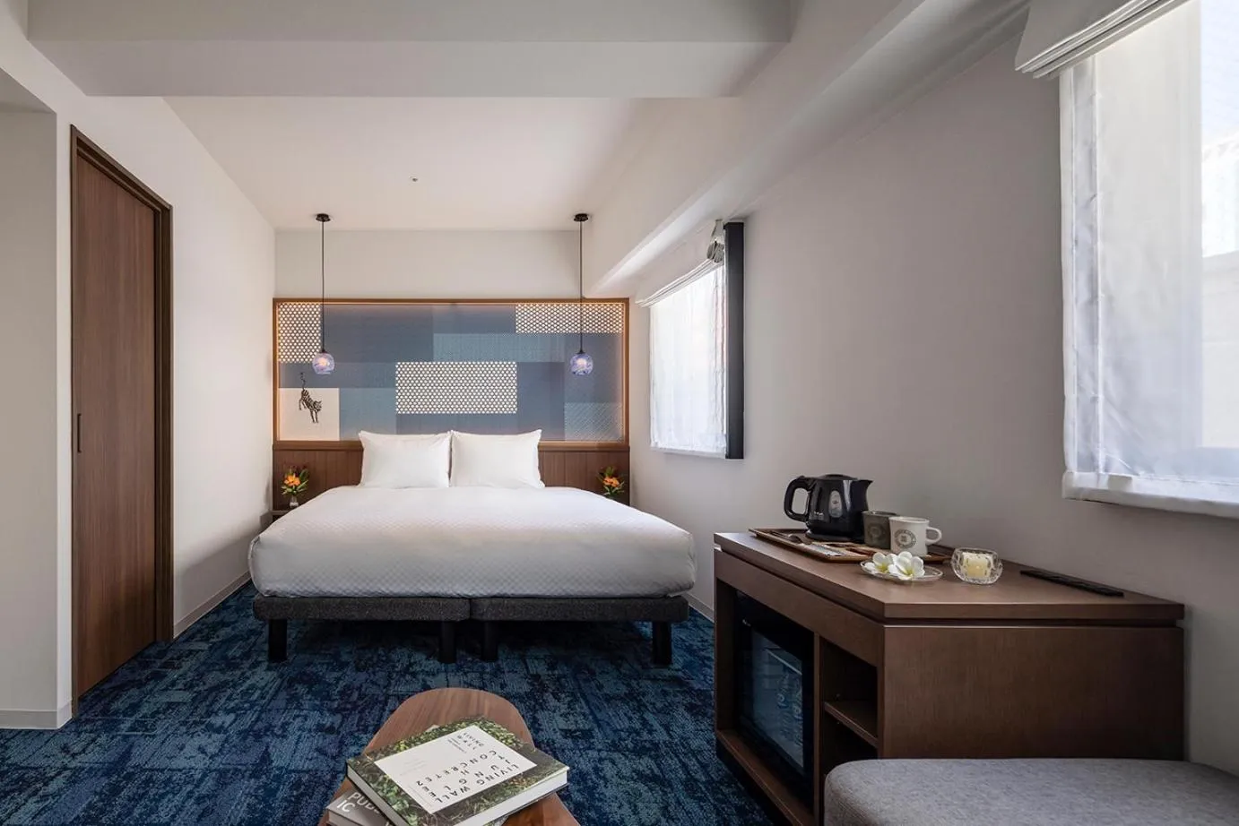 Bed in Estinate Hotel Naha