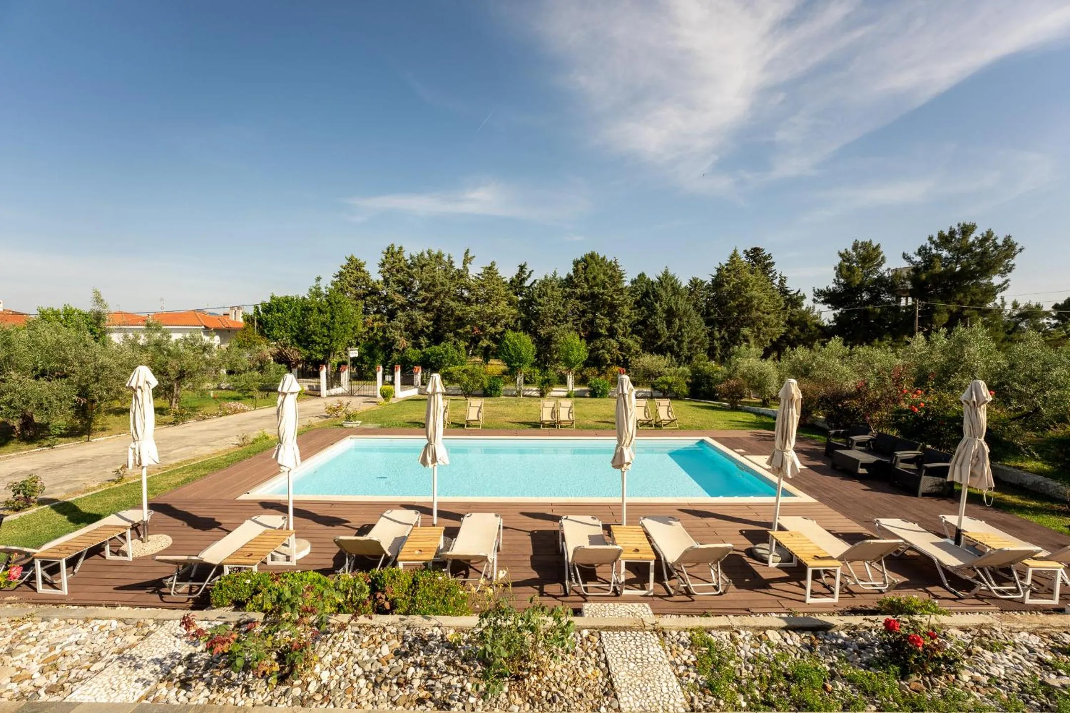 Swimming pool in Kalisun Pool House by Georgalas