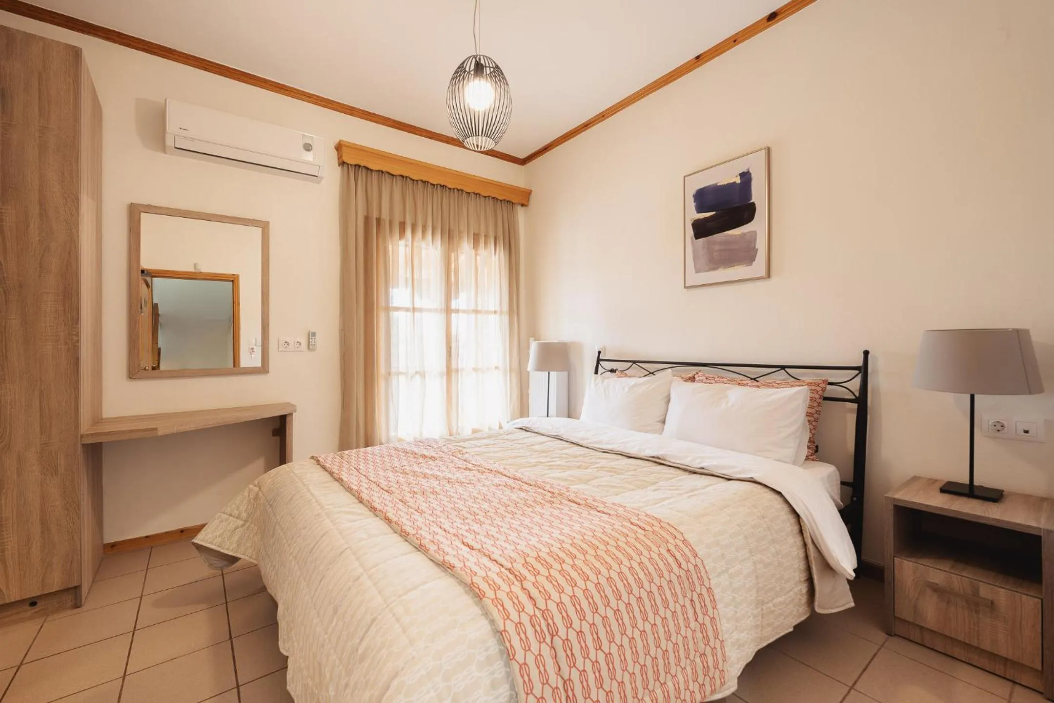 Bedroom, Bed in Kalisun Pool House by Georgalas