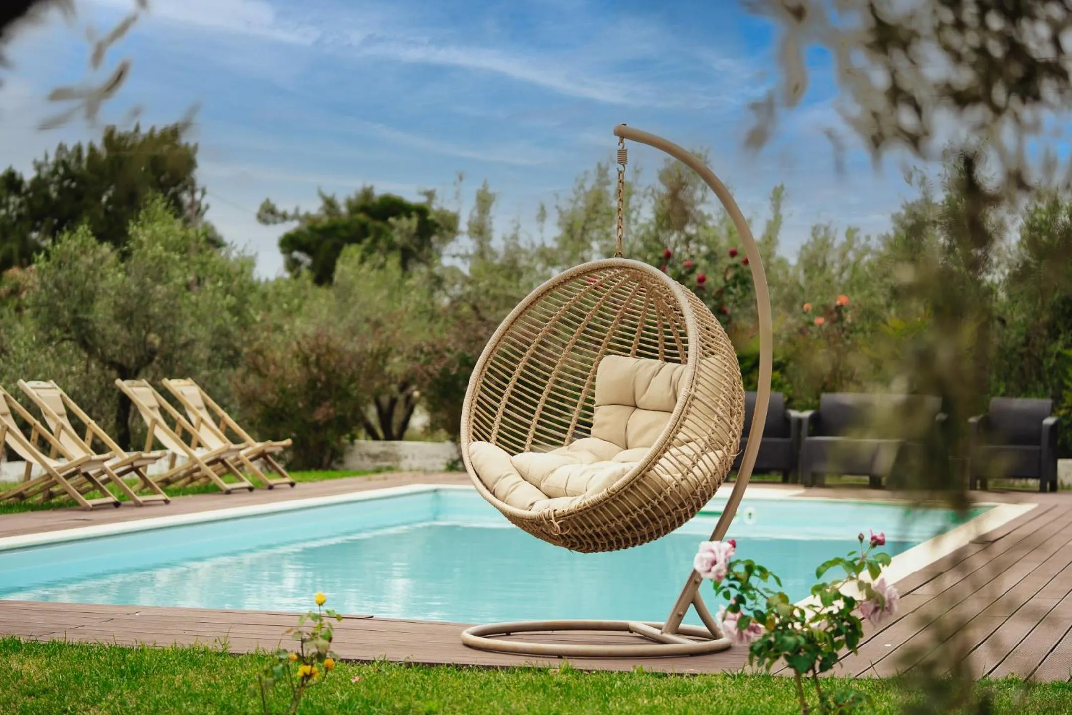 Swimming pool in Kalisun Pool House by Georgalas
