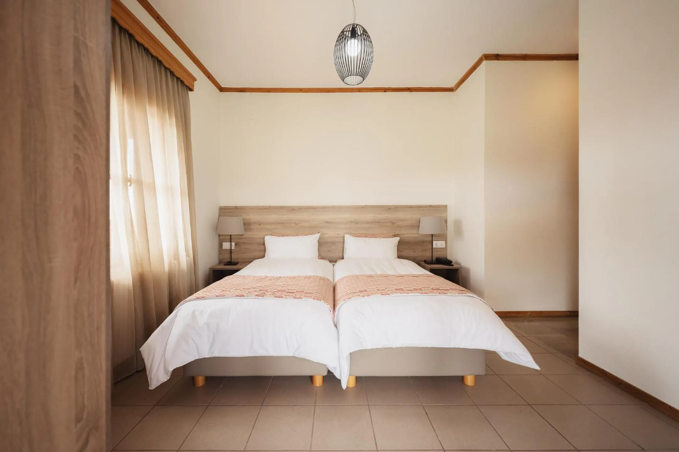 Bedroom, Bed in Kalisun Pool House by Georgalas