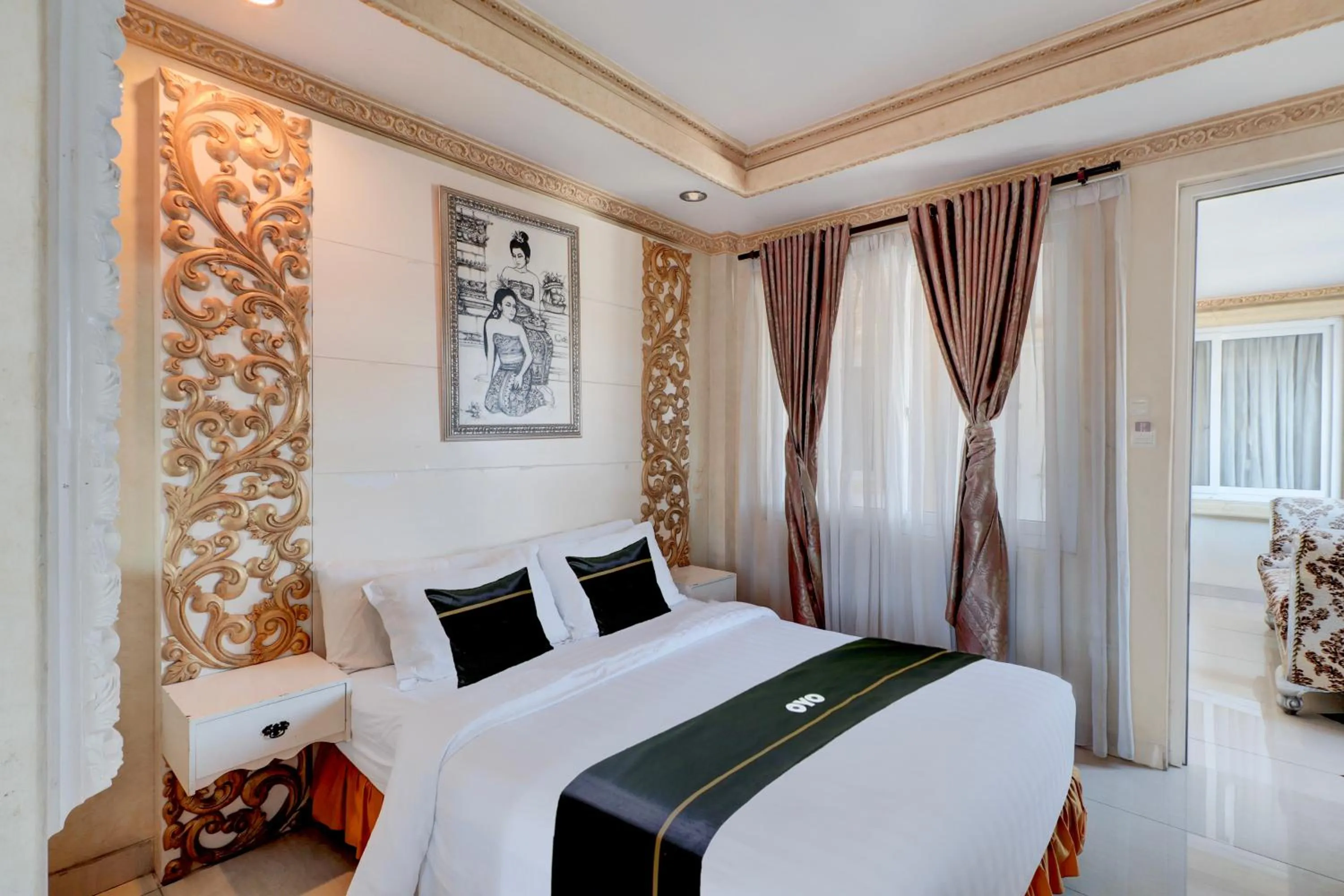 Bedroom, Bed in Hotel O My Home@Bali