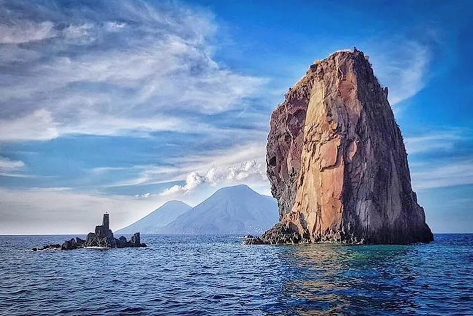 Natural landscape in Punta Sallustro Lipari