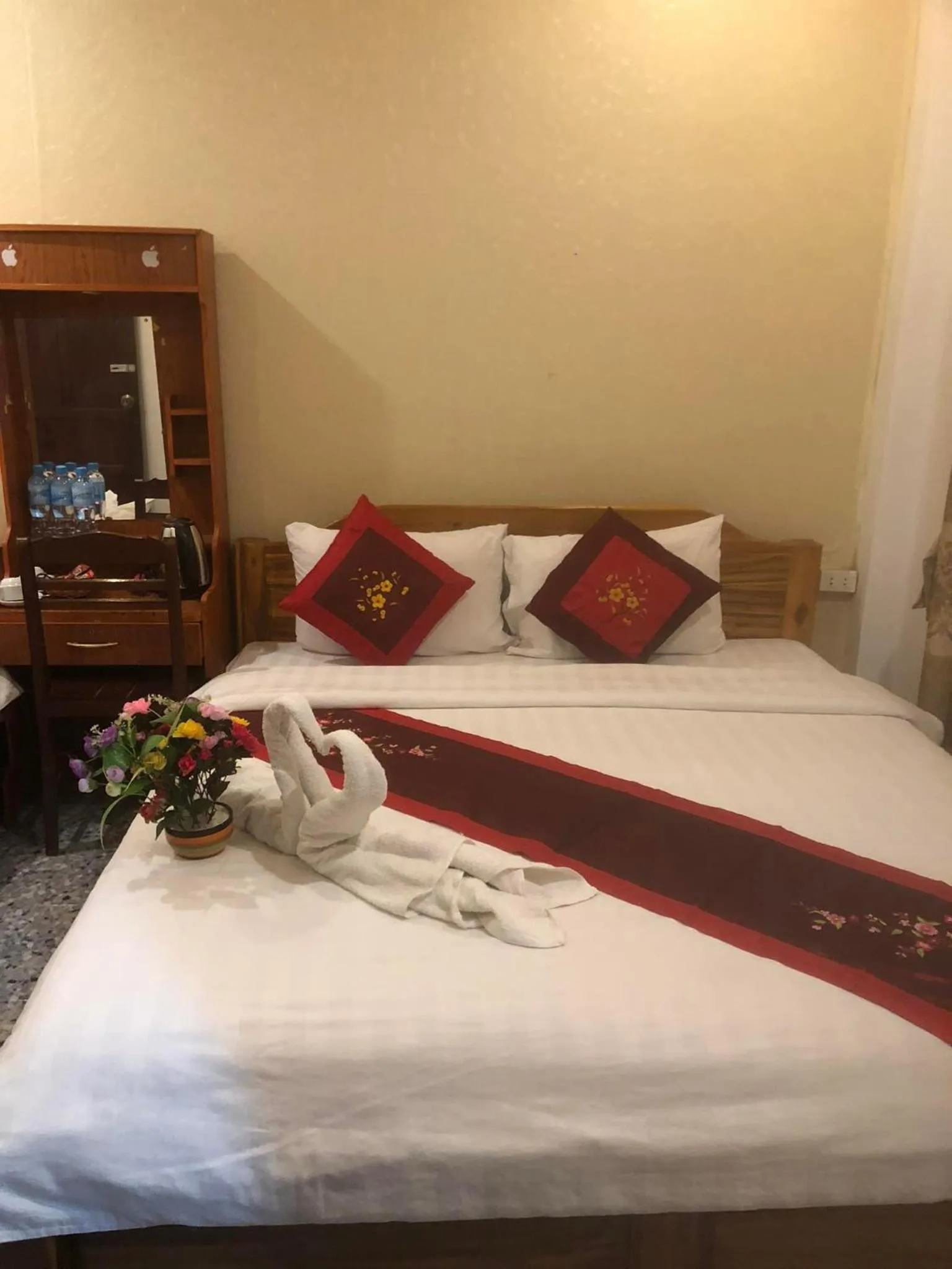 Bed in Nocknoy Lanexang Guest House