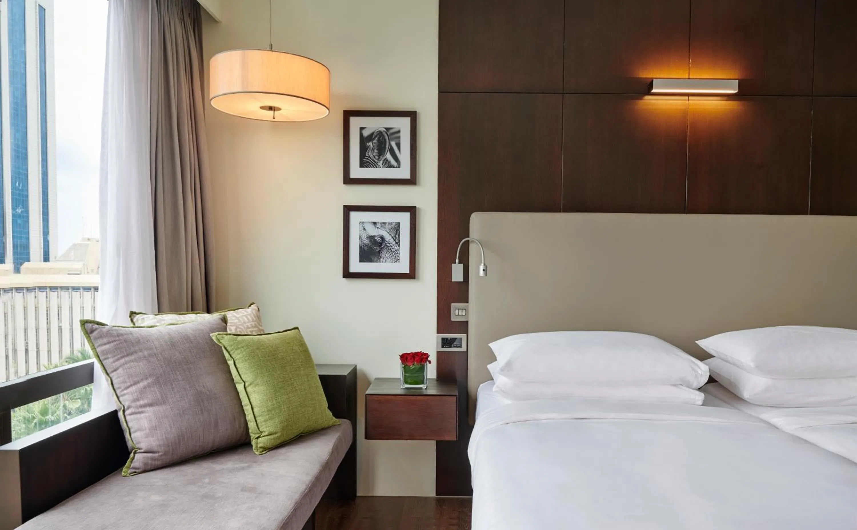 Bed in Hyatt Regency Dar es Salaam, The Kilimanjaro