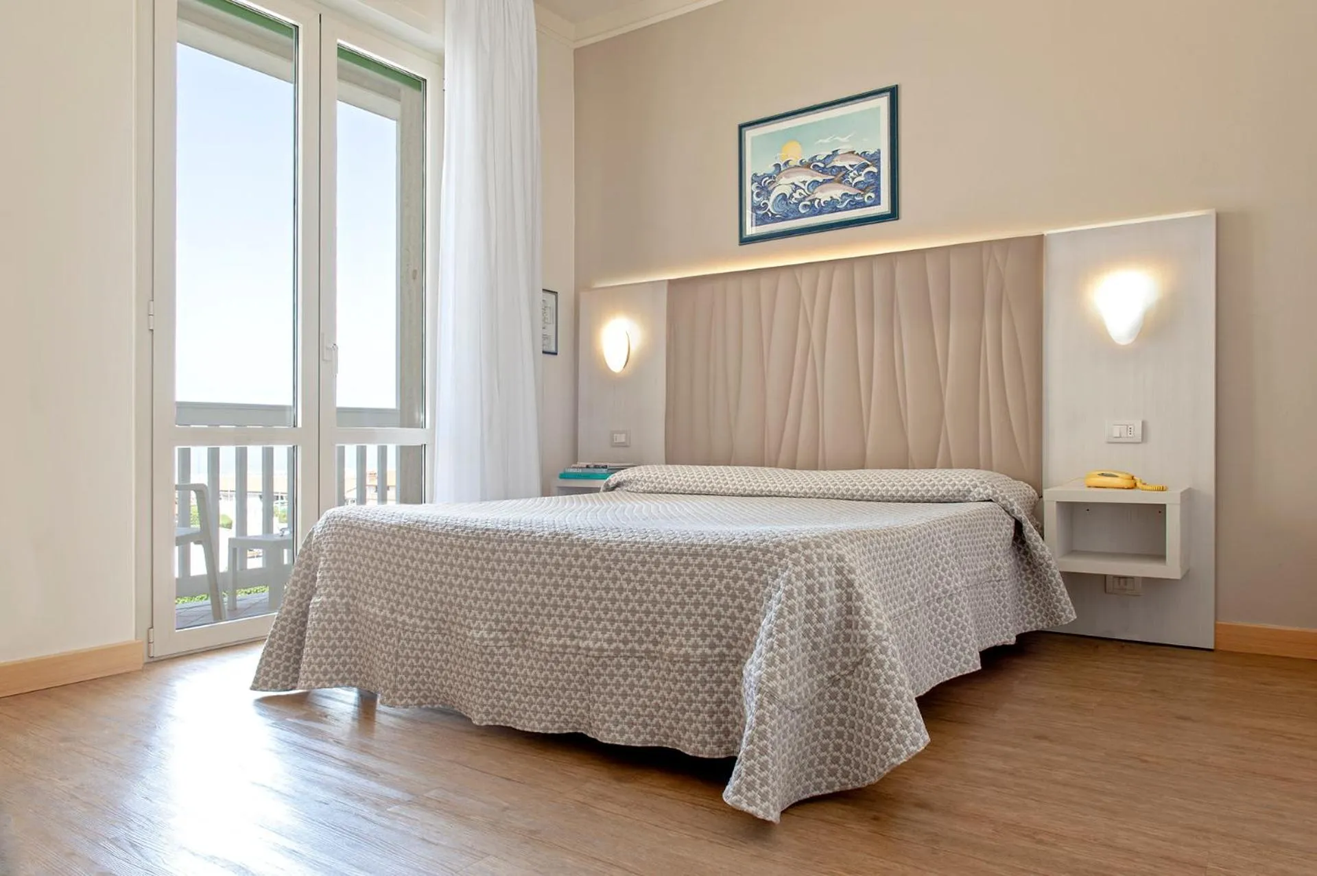 Bedroom, Bed in Hotel Oceano