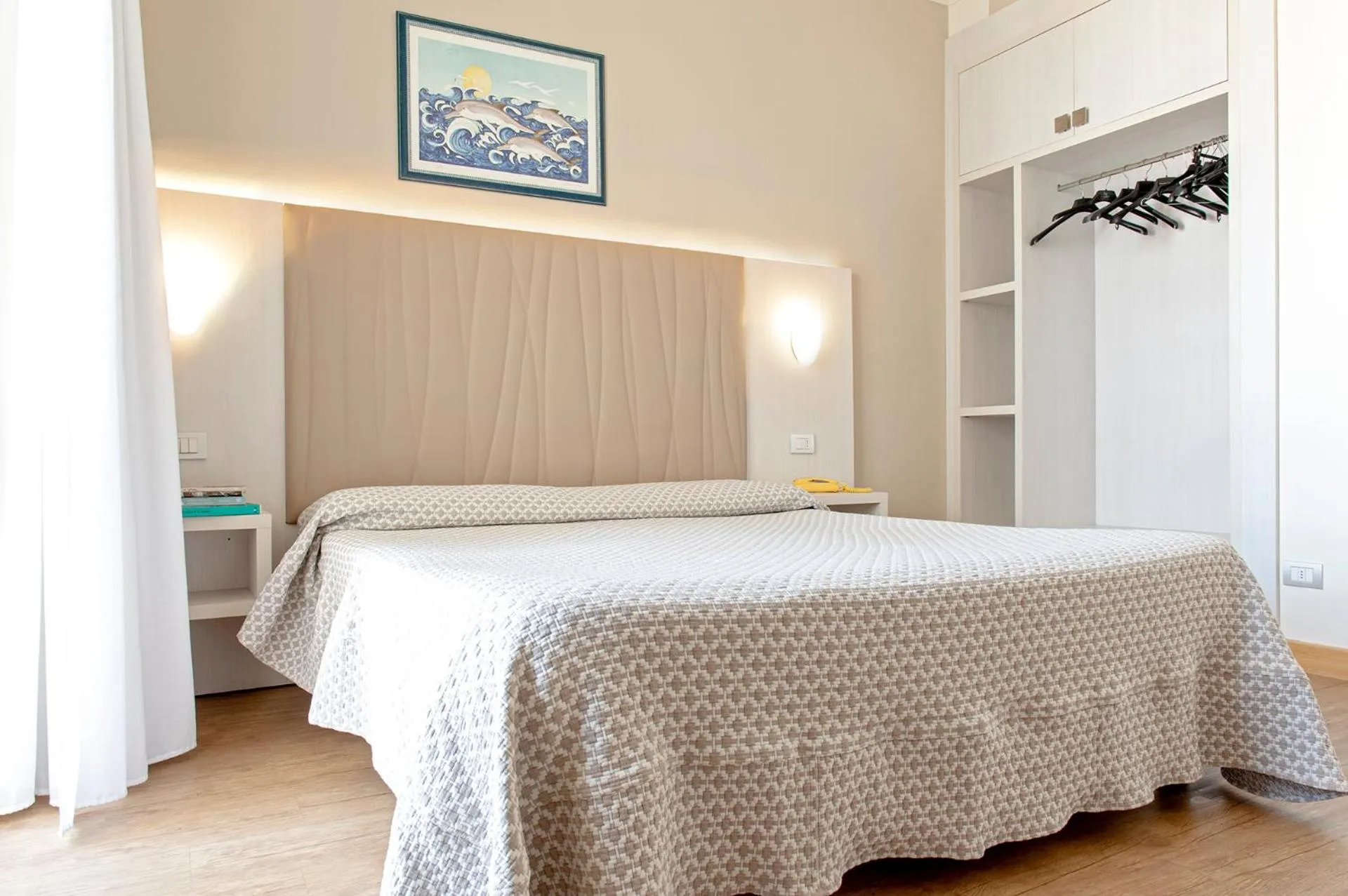 Bedroom, Bed in Hotel Oceano