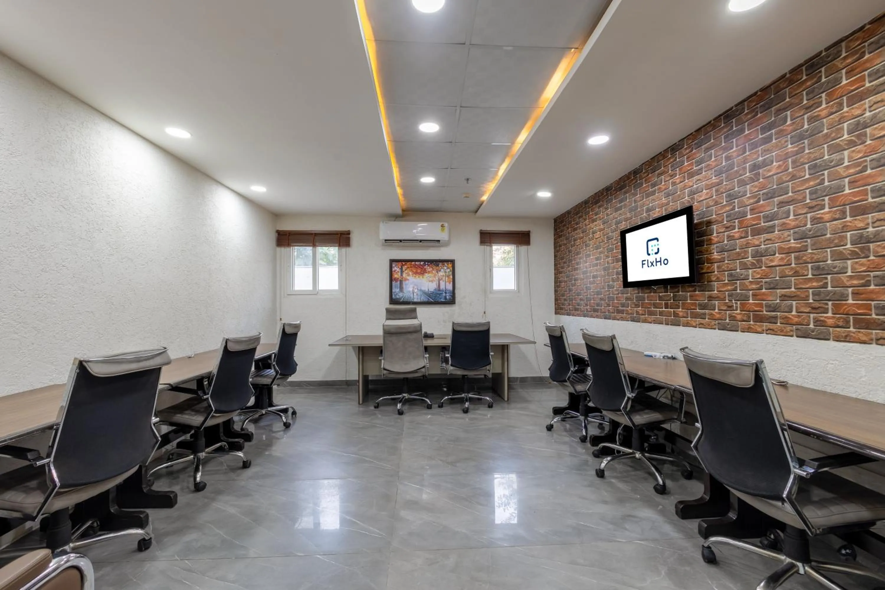 Communal lounge/ TV room in The Hoften FlxHo Cyber One, Cyber City, Gurugram