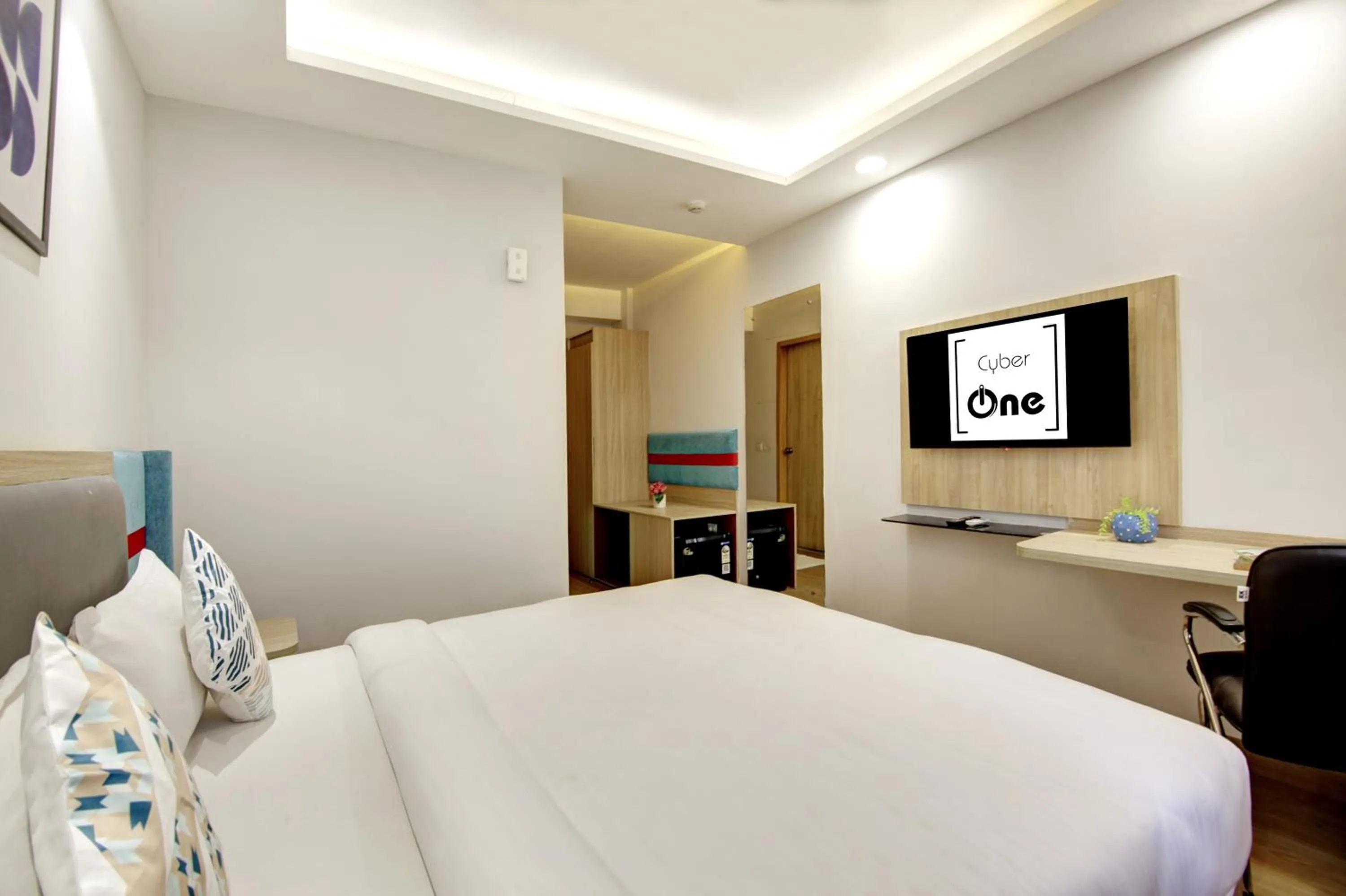 Communal lounge/ TV room, Bed in The Hoften FlxHo Cyber One, Cyber City, Gurugram