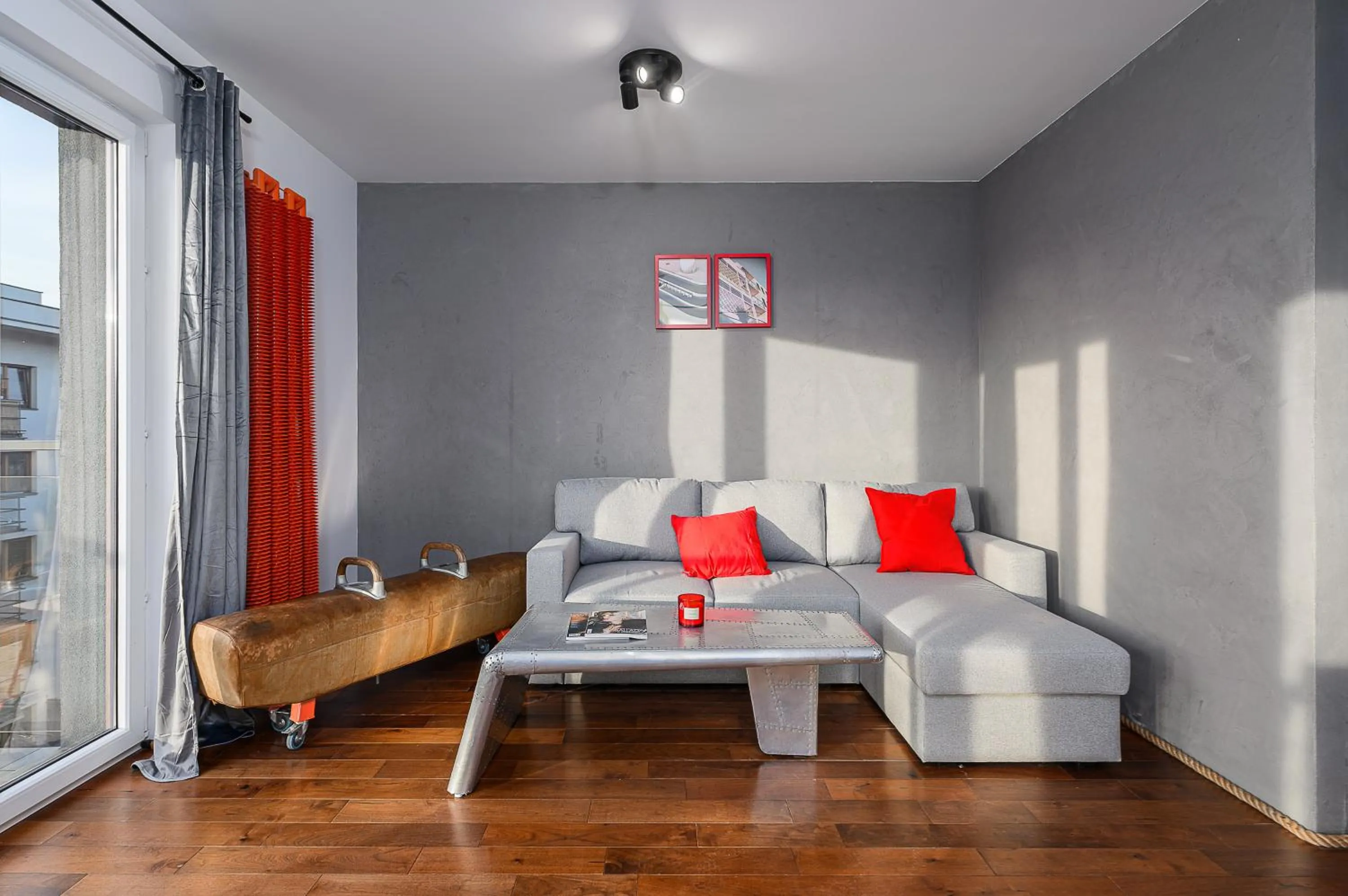 Living room in Lumina 3-room apart with large terrace