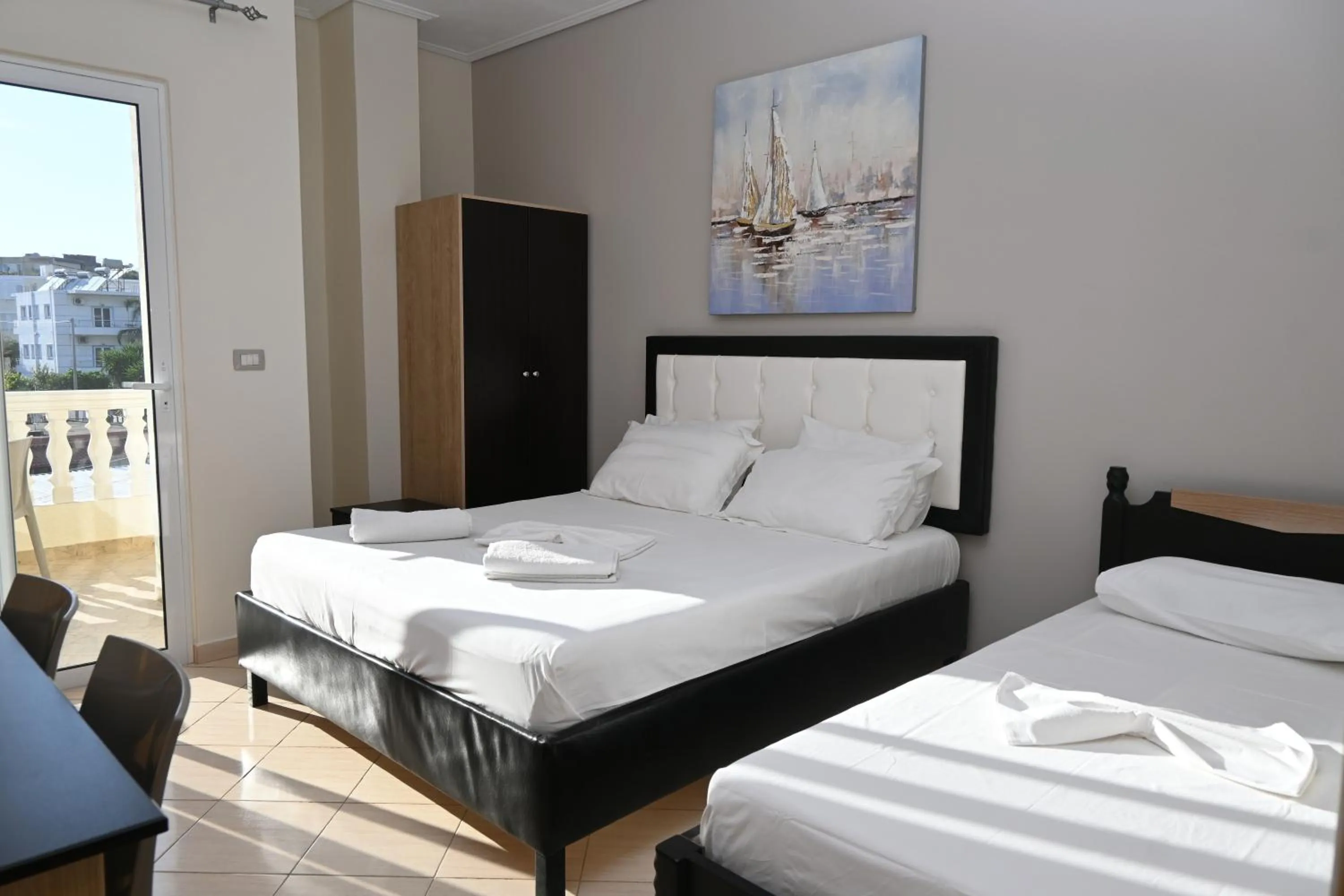 Bed in EROS HOTEL Ksamil