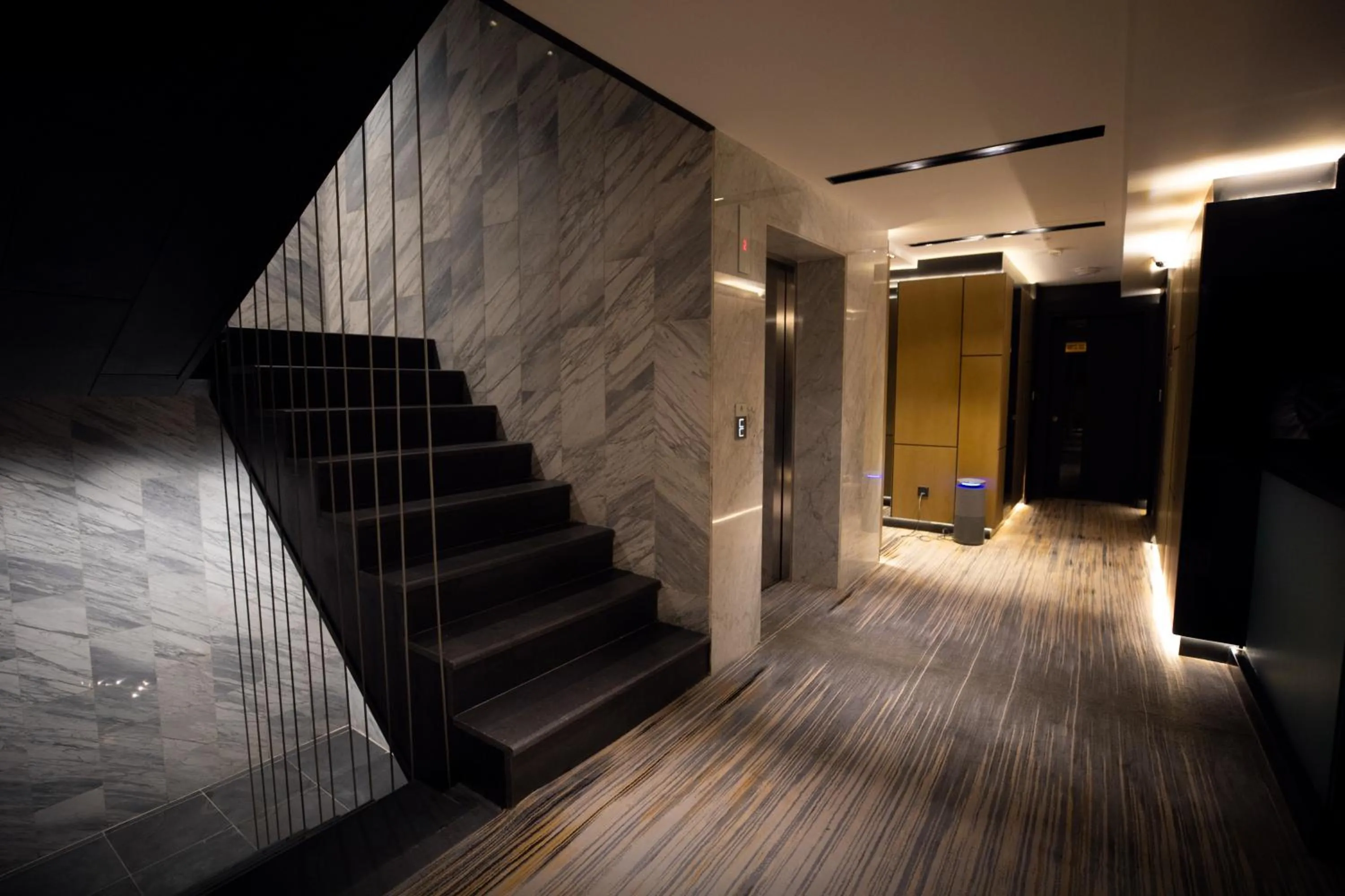 elevator in The V Hotel