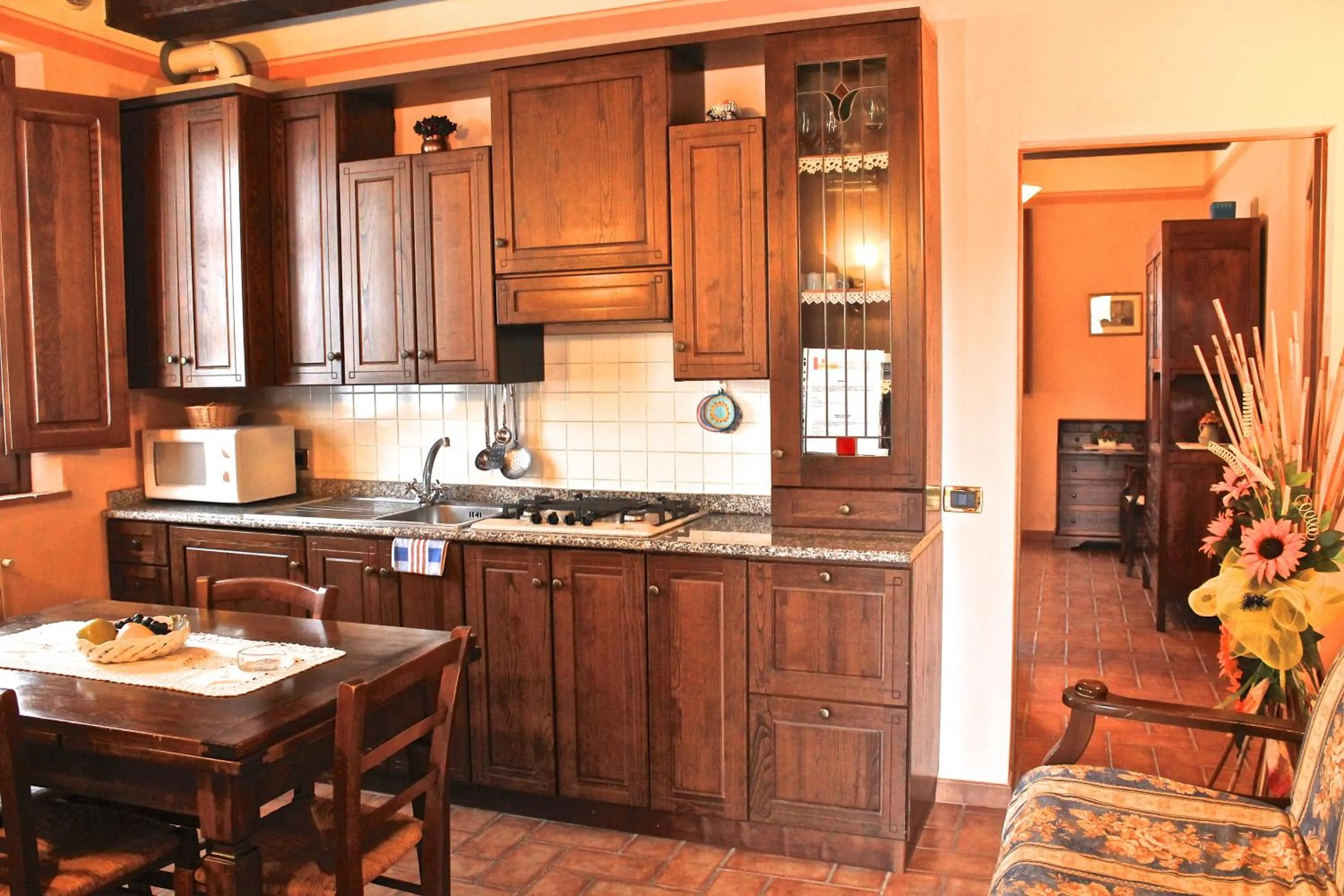 Kitchen or kitchenette in Agriturismo Sanguineto