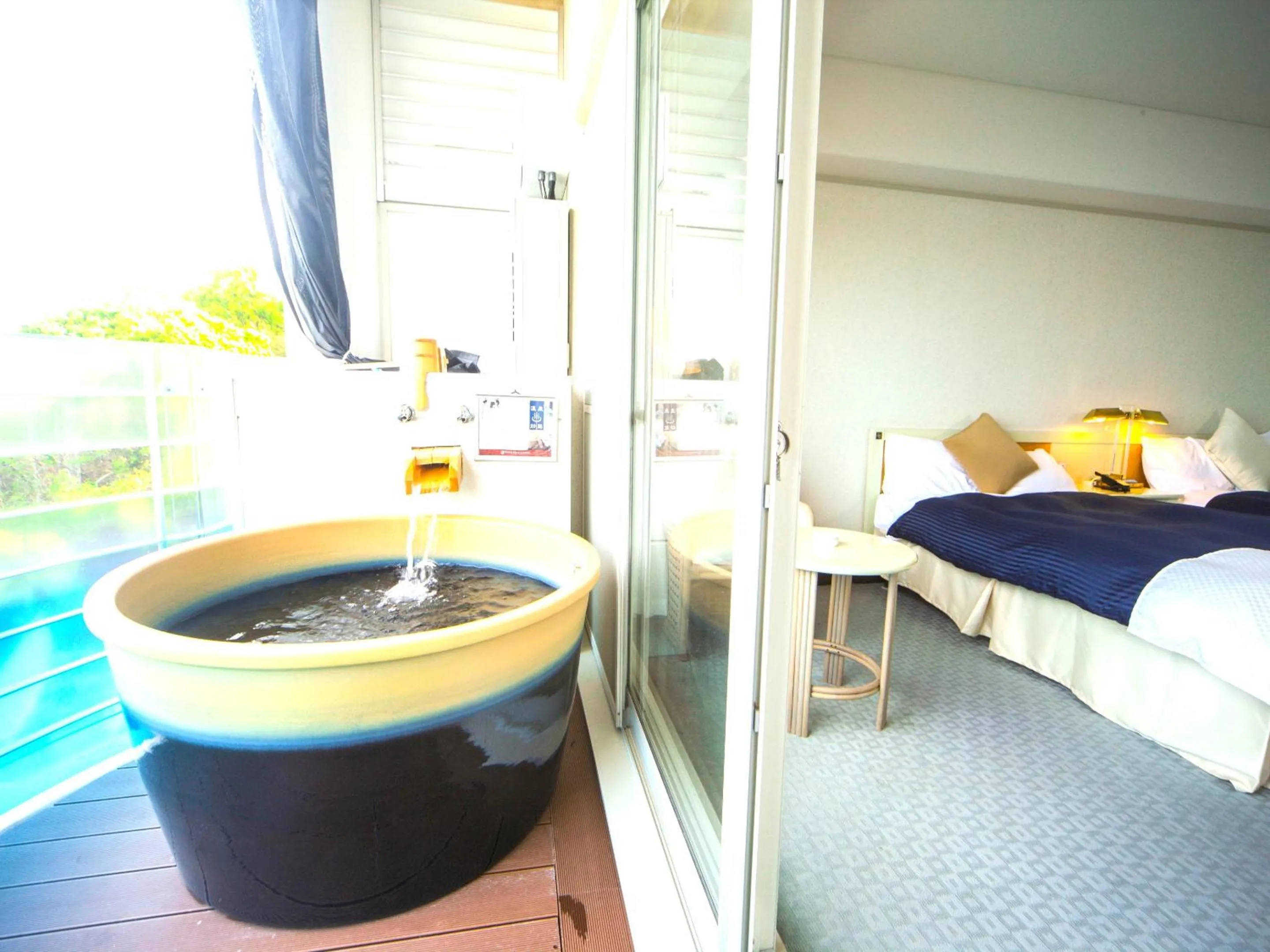 Bathroom, Bed in LiVEMAX RESORT Setouchi Sea Front