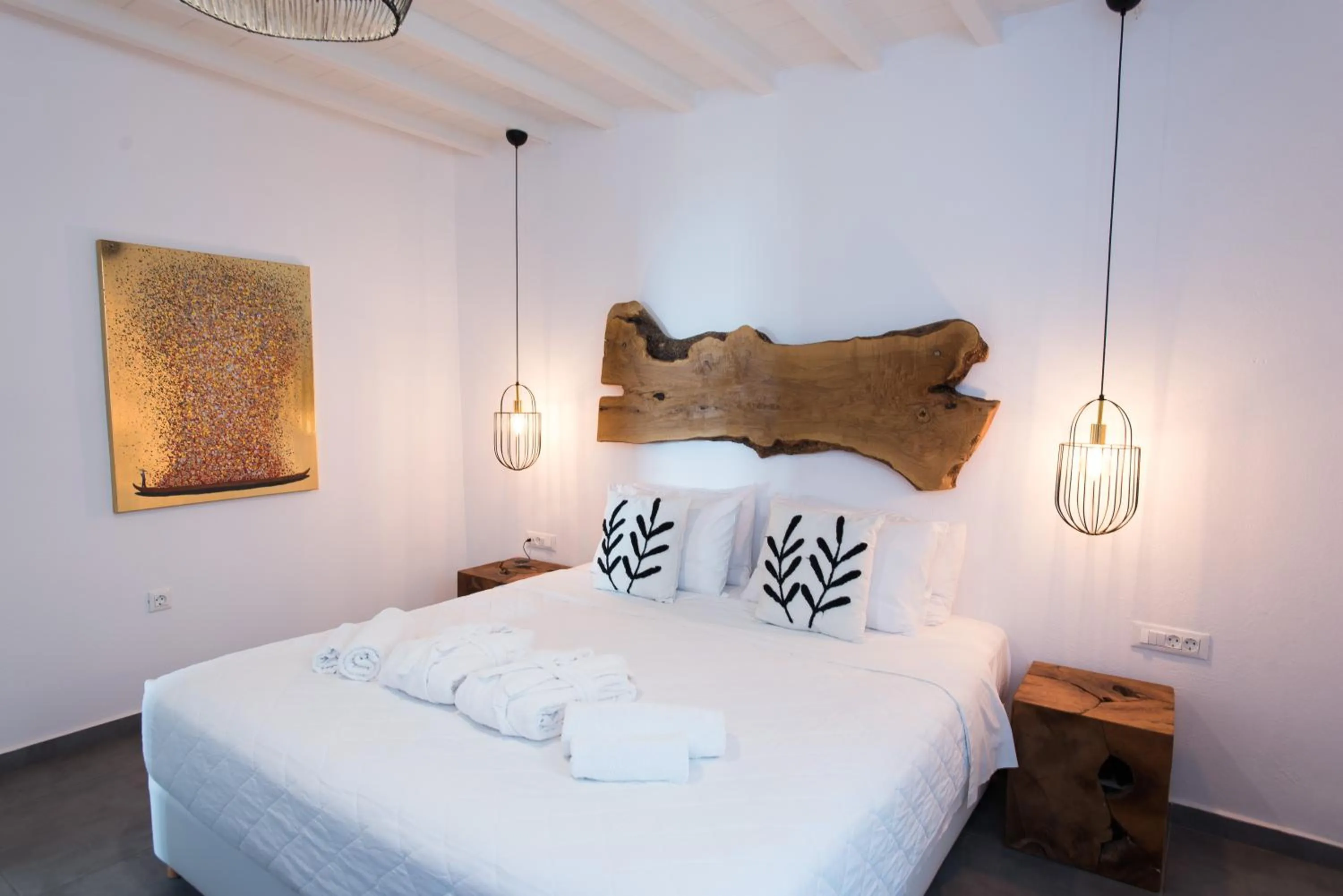 Bed in Bellou Suites